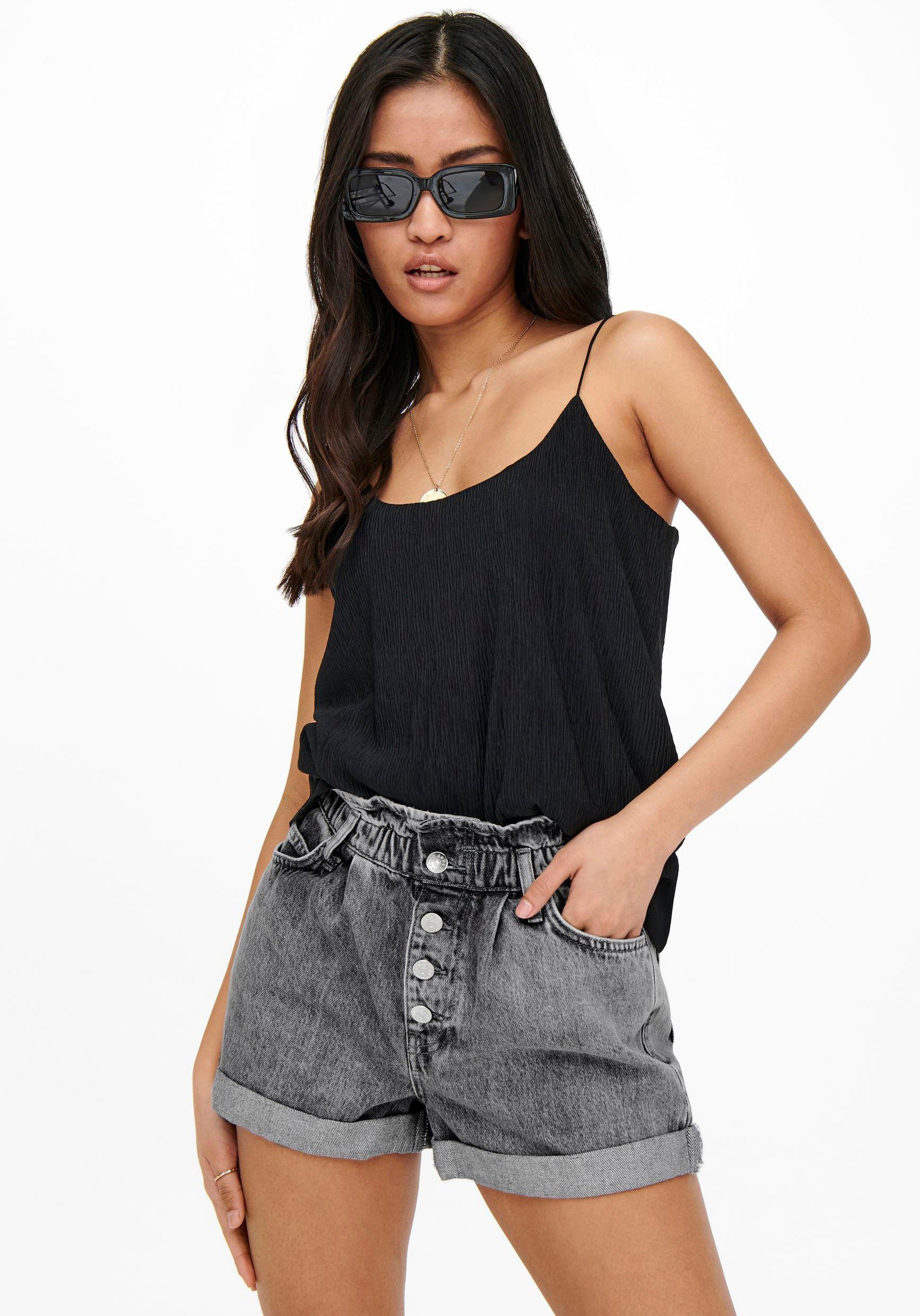 grey Jeansshorts denim ONLCUBA ONLY LIFE PAPERBAG