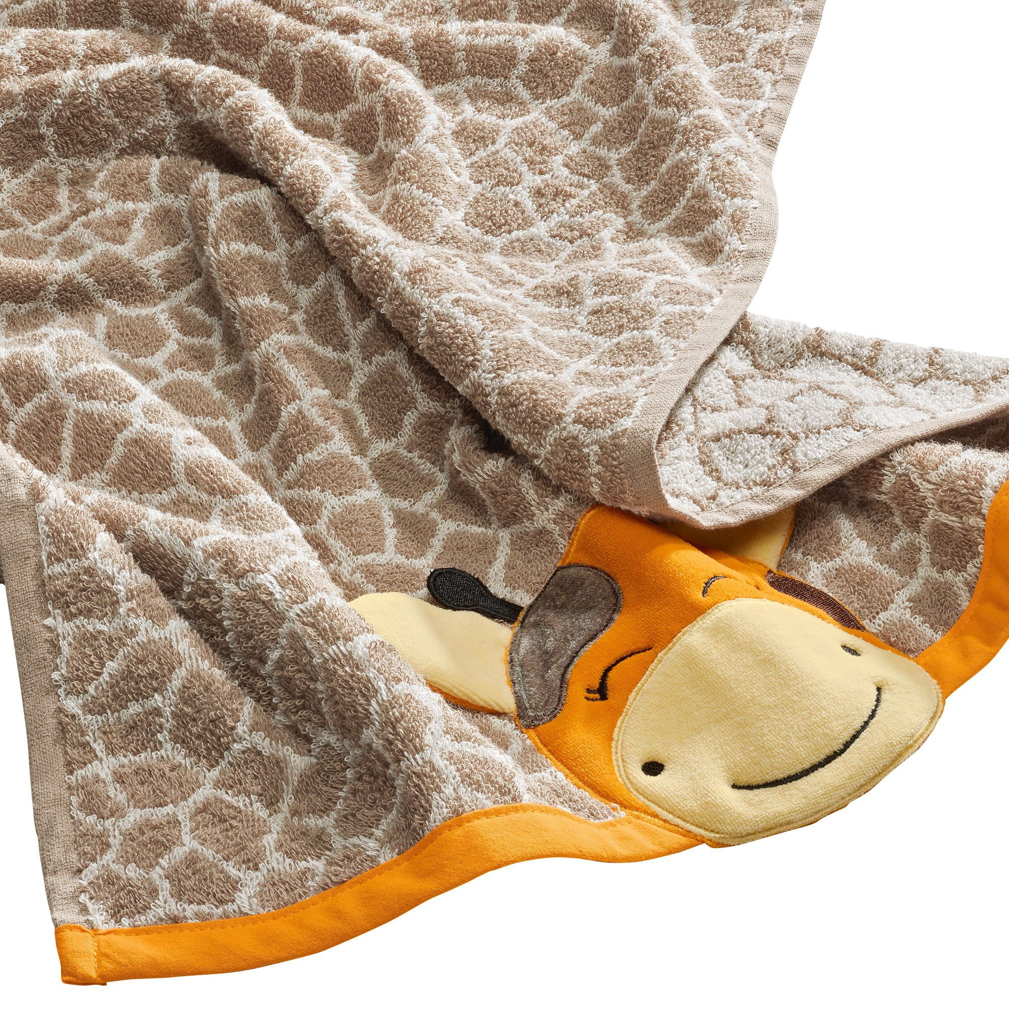 Erwin Müller Badetuch Kinder-Badetuch "Giraffe", Walk-Frottier gemustert günstig online kaufen