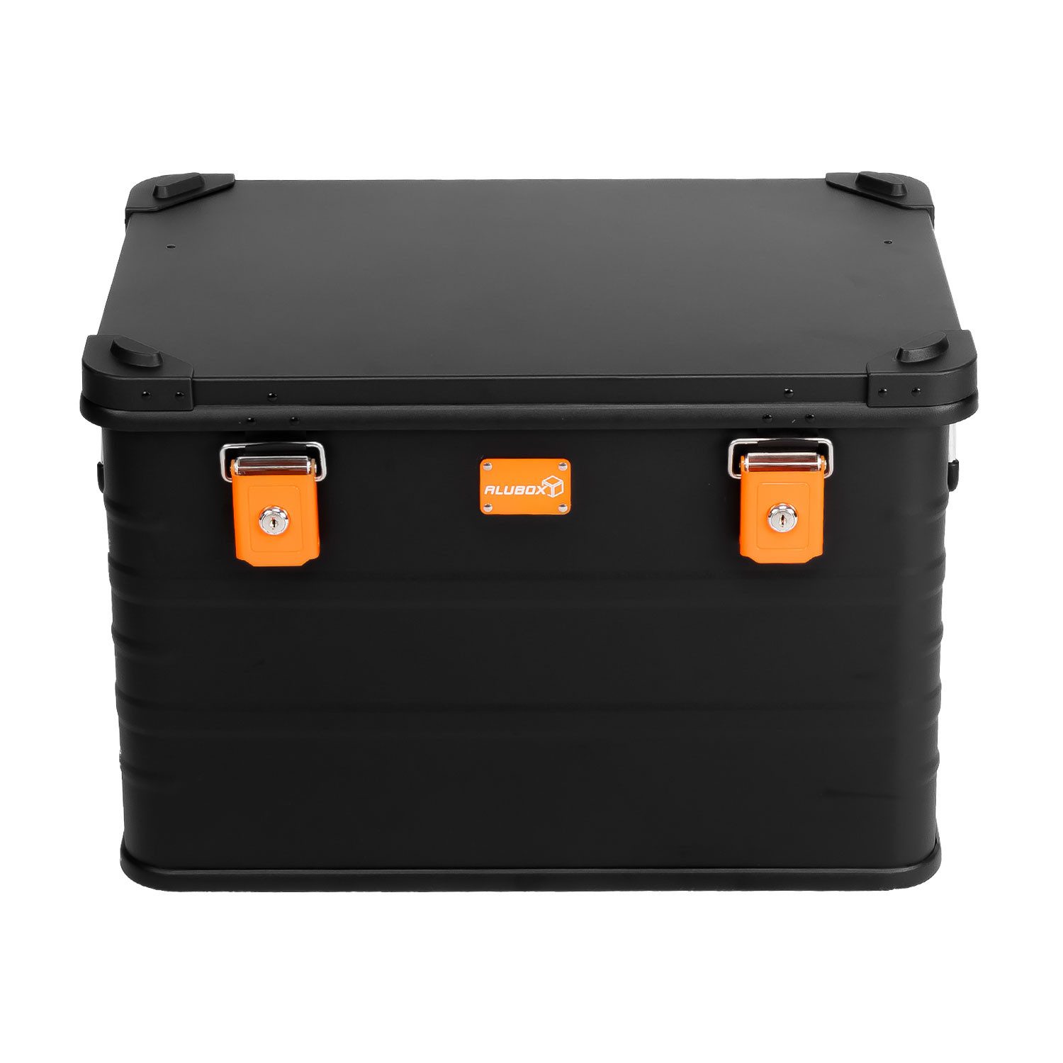 ALUBOX Aufbewahrungsbox Alukiste 92 Liter stapelbar, abschließbar - leicht und robust - 79 x 45 x 35 cm
