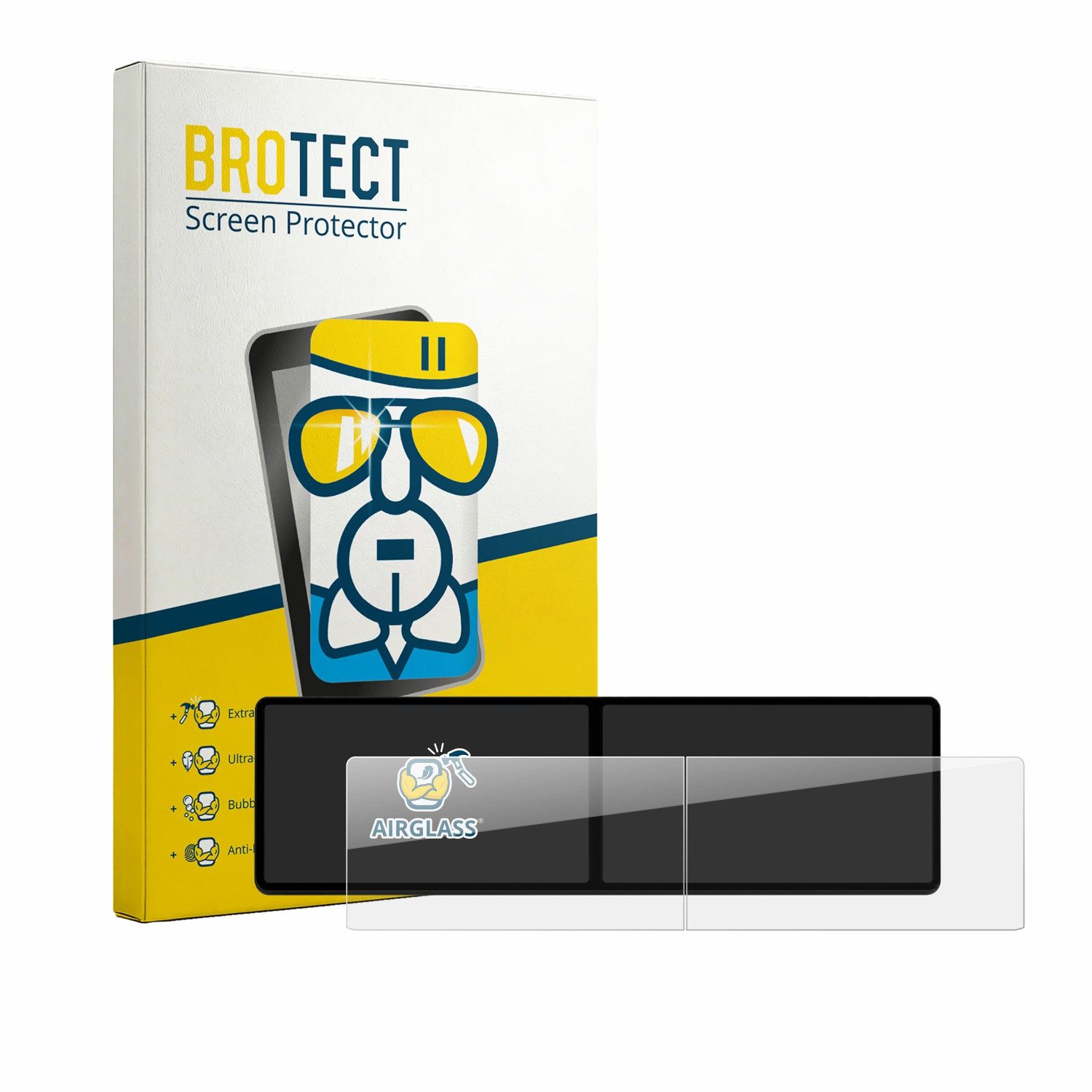 BROTECT Displayschutzglas Folie für Xpeng G9 2023, Schutzfolie Glas Panzer Display Schutz klar