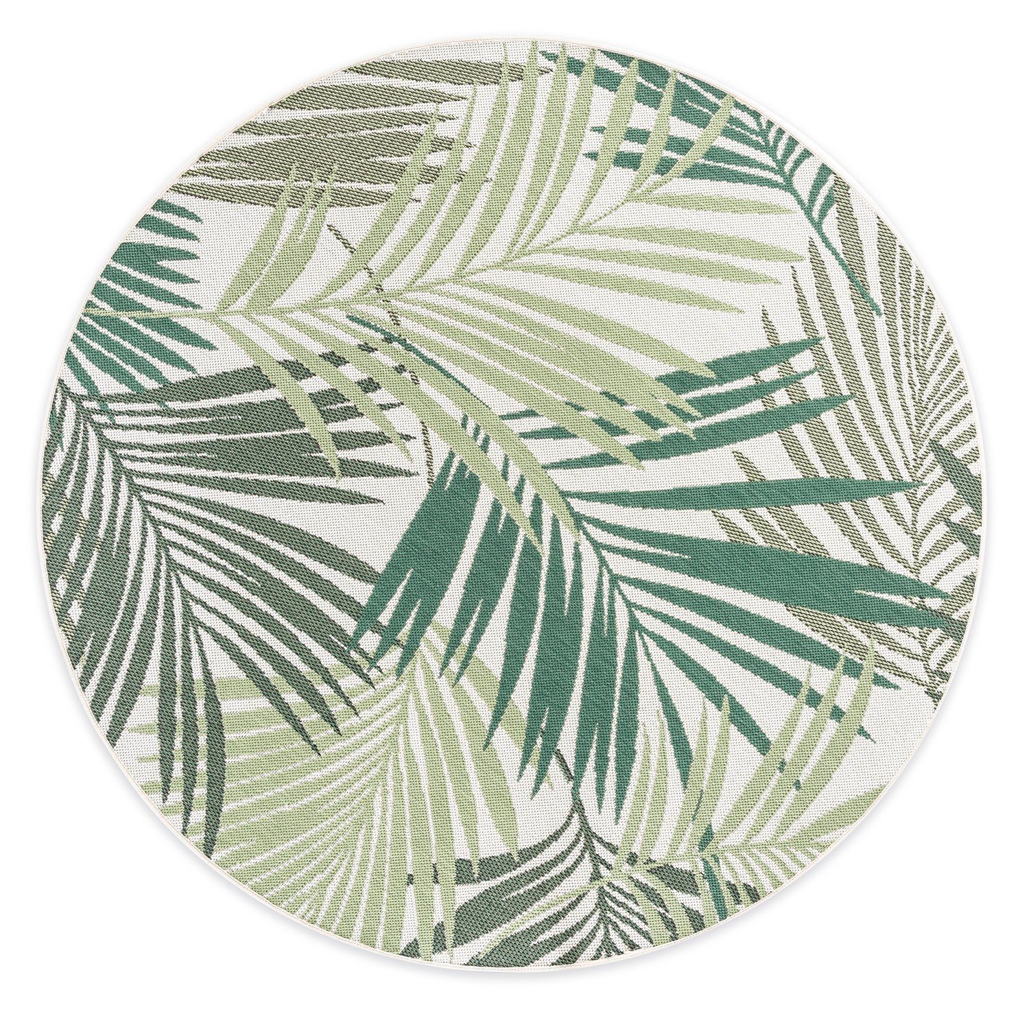 DomDeco Outdoorteppich In- & Outdoor Teppich Rund DAVE, Serie "Tanoa", Ø 160 cm, rund, Höhe: 5 mm, Wetterfest & UV-beständig, schimmelresistent. € 89,90