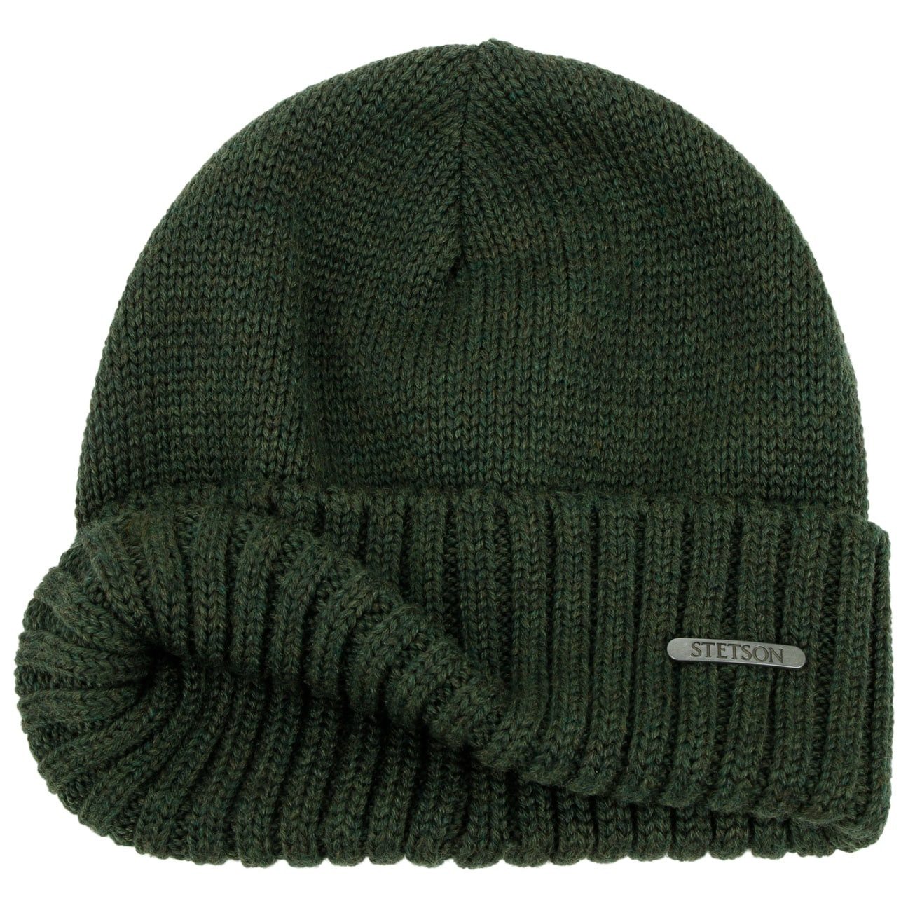 Stetson Beanie (1-St) Strickmütze mit Umschlag, Made in Italy