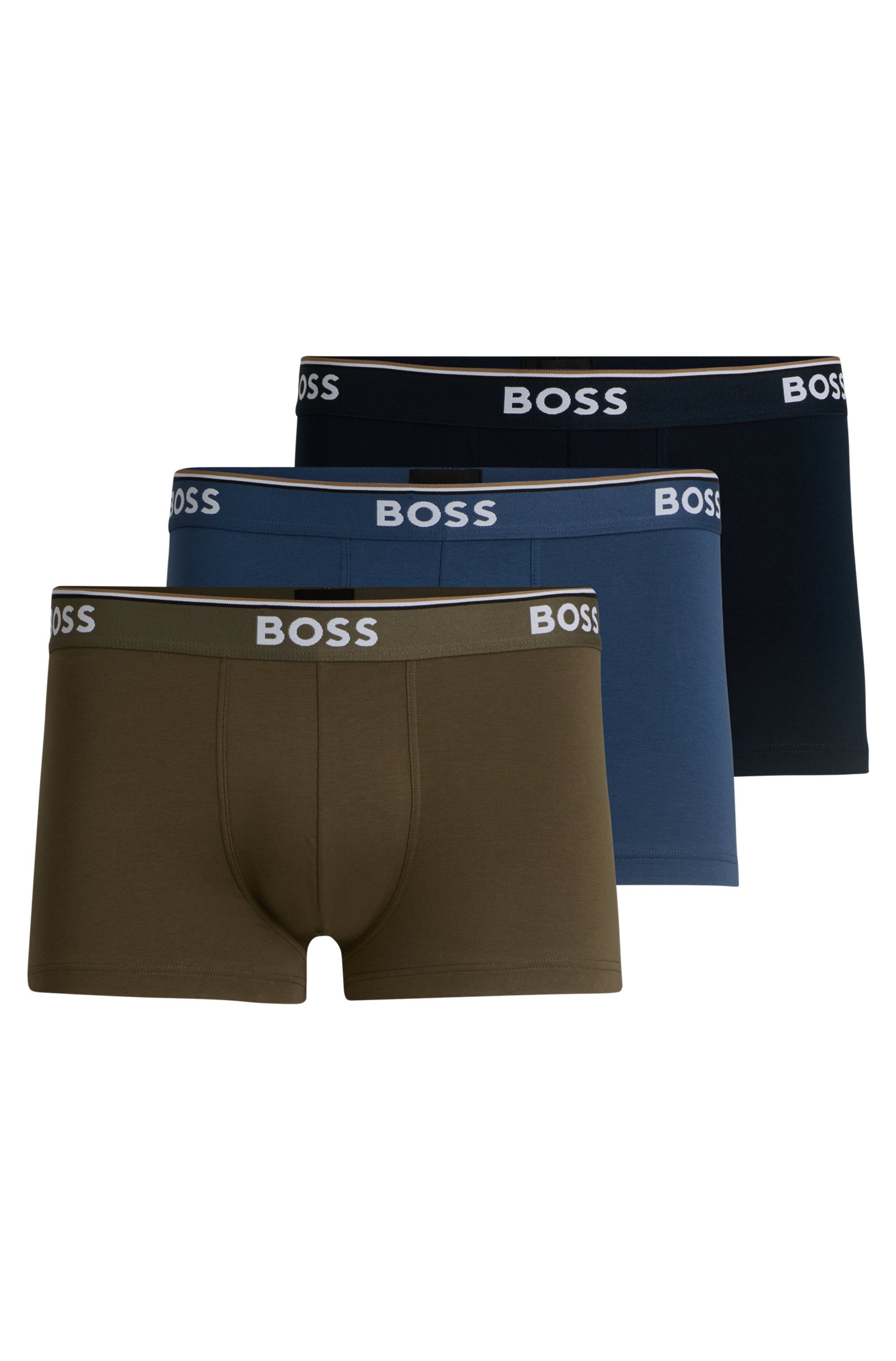 BOSS Boxer TRUNK 3 PACK (3-St) BOSS Schriftzug auf dem Bund