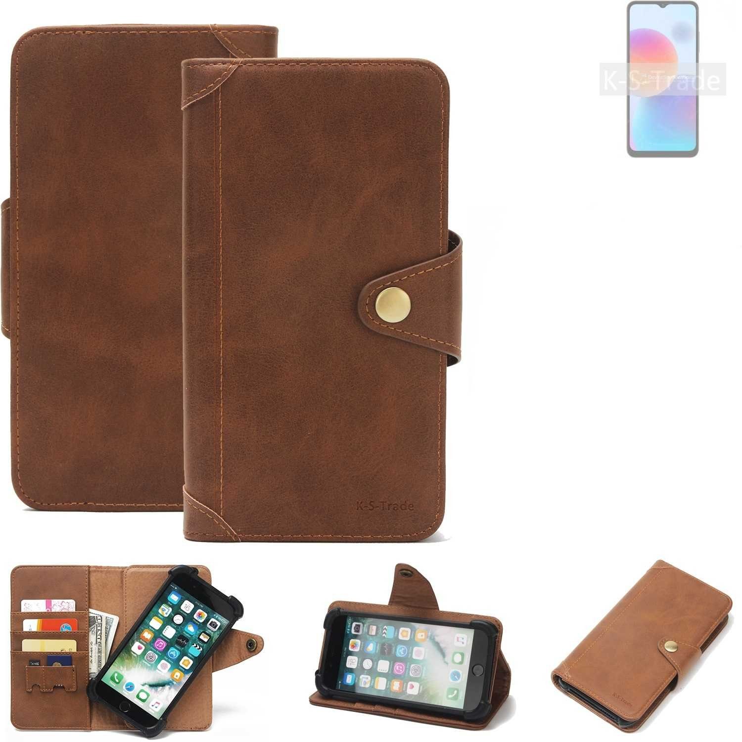 K-S-Trade Handyhülle für ZTE Blade A52, Handyhülle Schutz Hülle Walletcase Bookstyle Tasche Case
