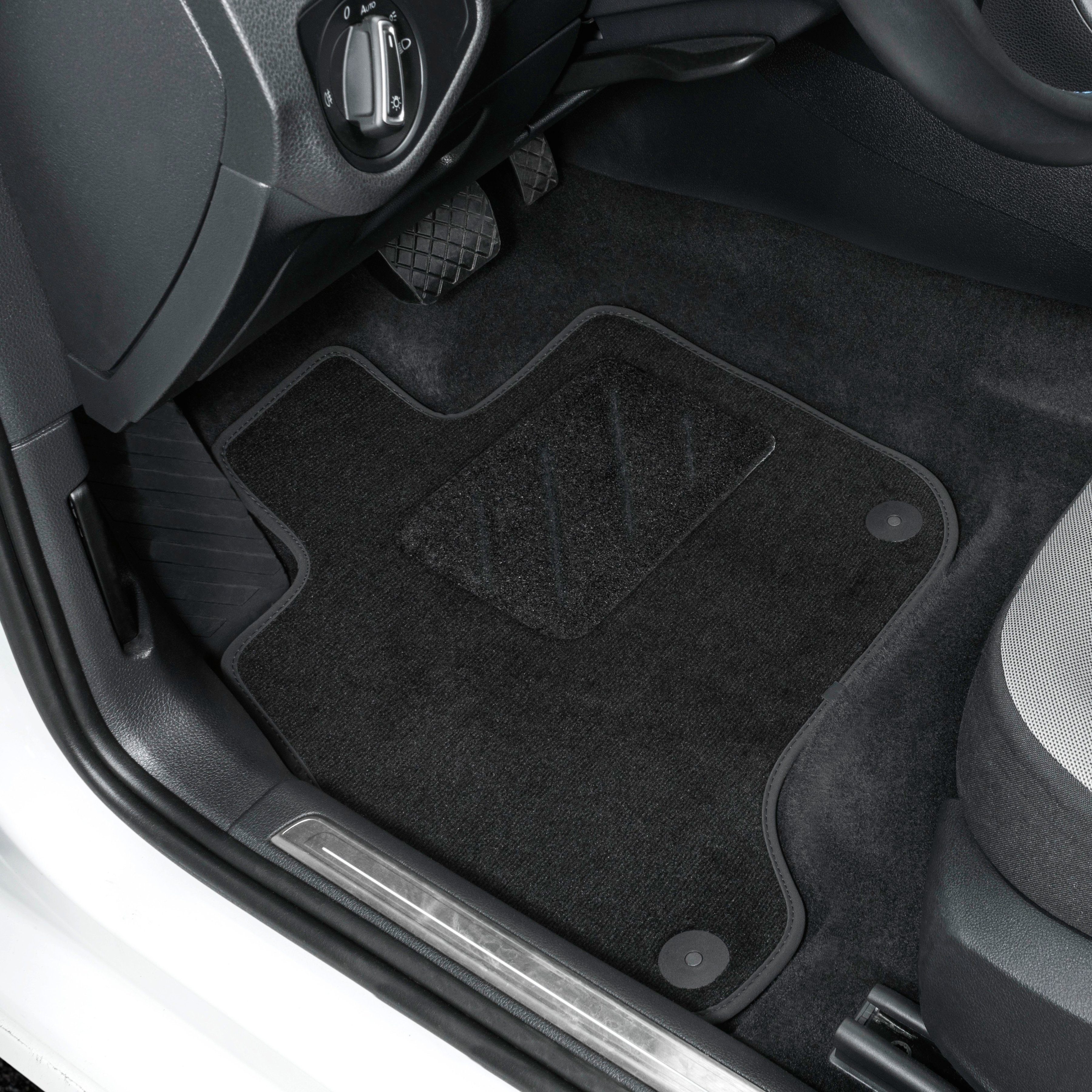 WALSER Passform-Fußmatten Premium (4 A6 St), für A6 Audi Allroad 2011-2018, A6 Avant 2012-2018 2010-2018