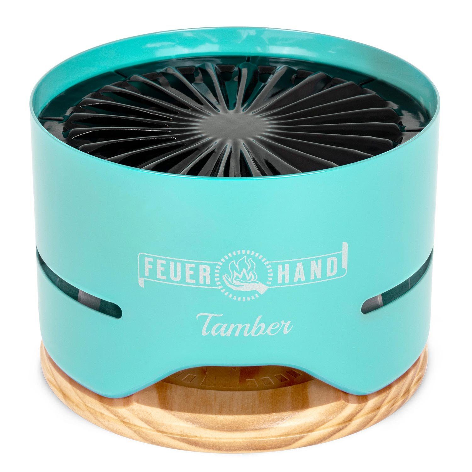 Feuerhand Holzkohlegrill Feuerhand Tamber Tischgrill + 1 kg spezial Holzkohle fast rauchfrei