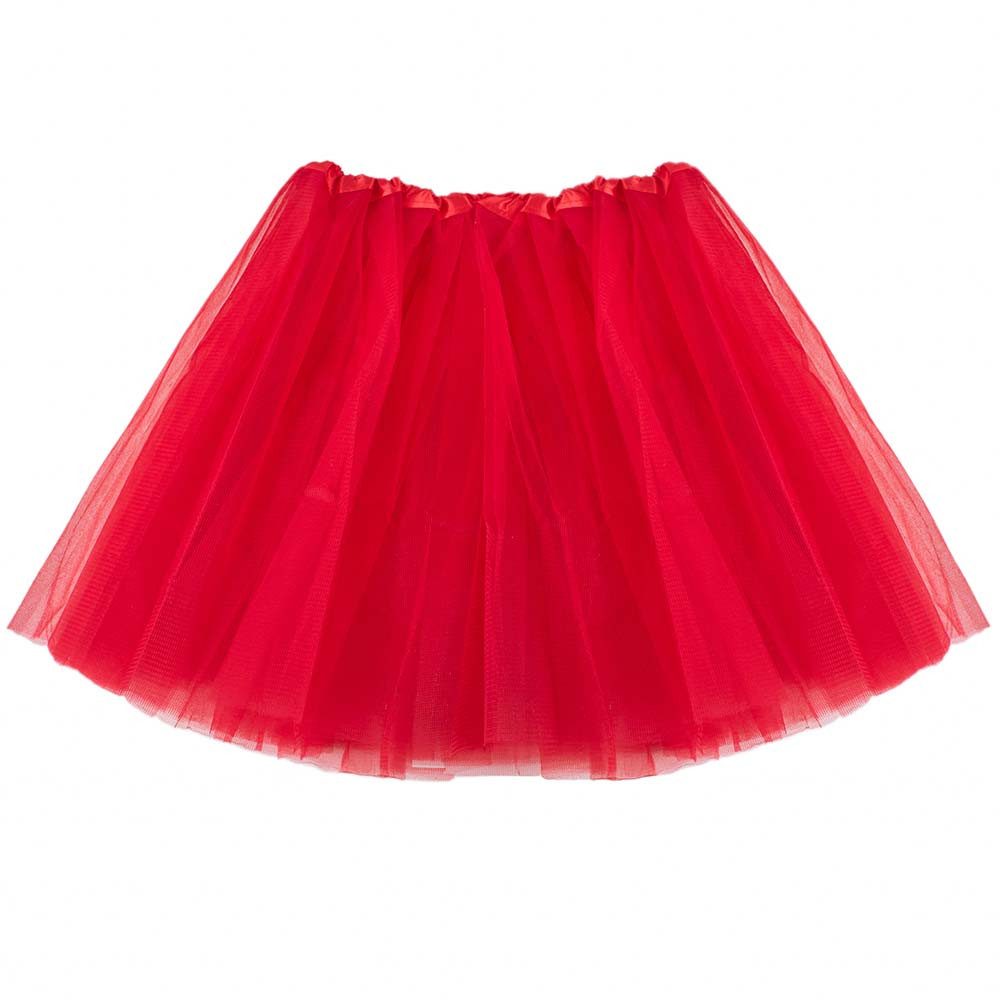 Kostüm Tutu 40cm rot Tüllrock