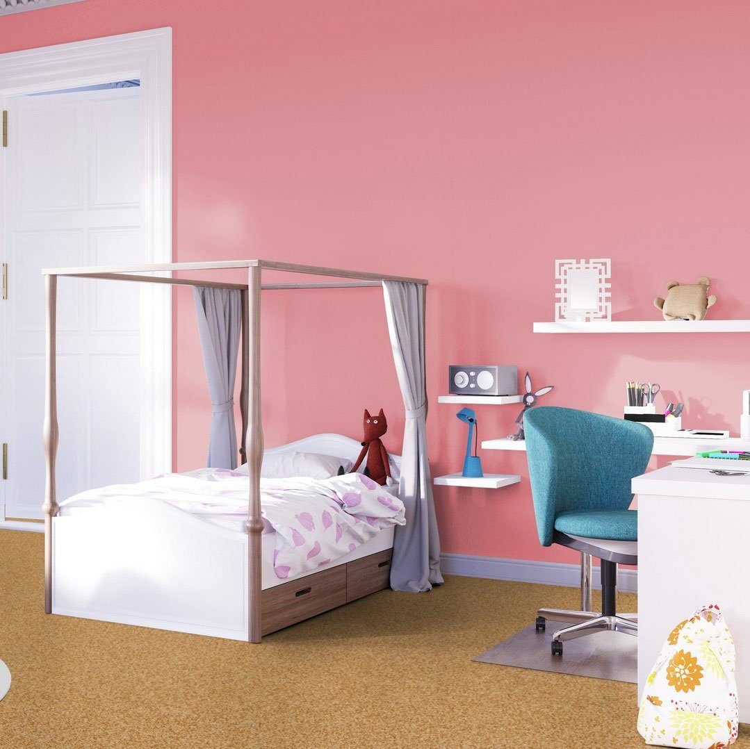 (Luco), Kinderzimmer, Schlingenteppich rechteckig, Teppichboden gelb 400/500 6 cm 1005 Vorwerk, Schlafzimmer, mm, Höhe: Wohnzimmer, Breite Passion