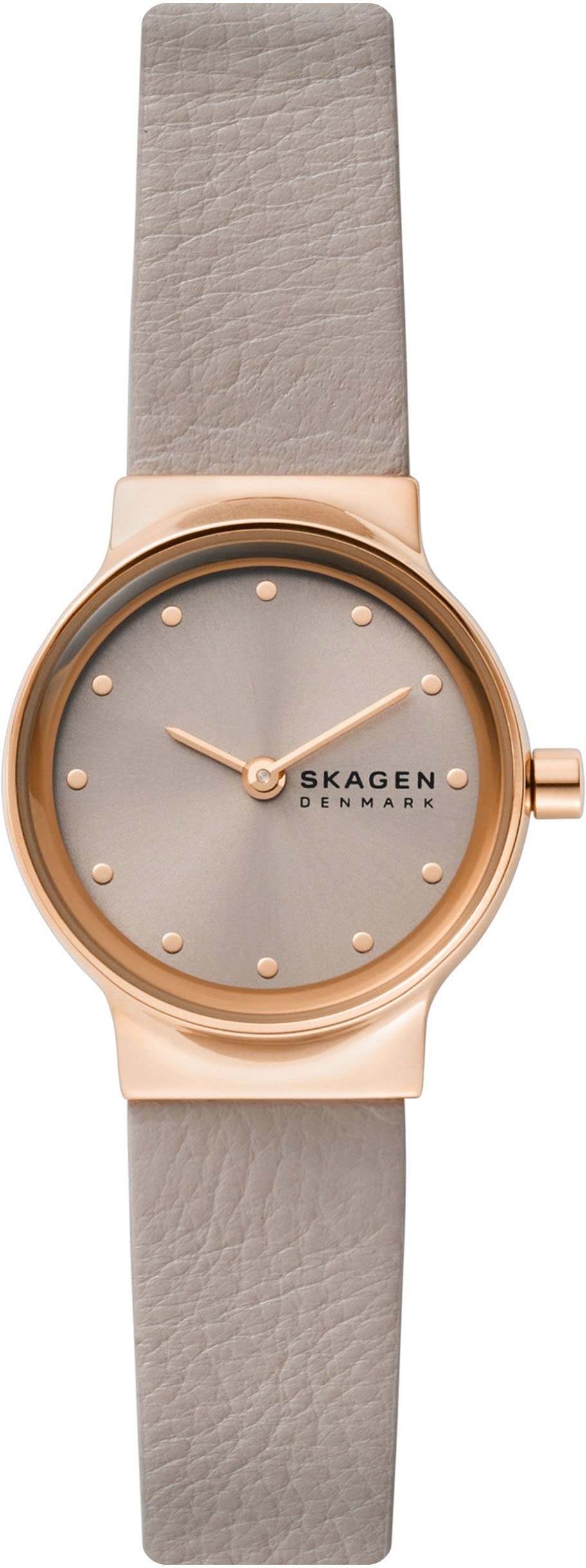 Skagen Quarzuhr SKW3005,FREJA, Armbanduhr, Damenuhr, analog, Lederarmband