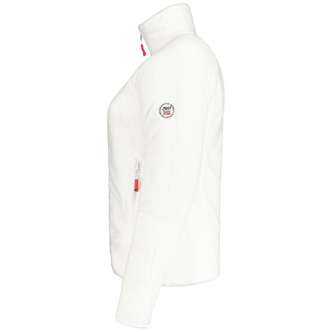 Geographical Norway Fleecejacke Geographical Norway Damen Fleecejacke Teddy Fleece Winter Jacke mit Stehkragen, in Unifarbe, kuschelig