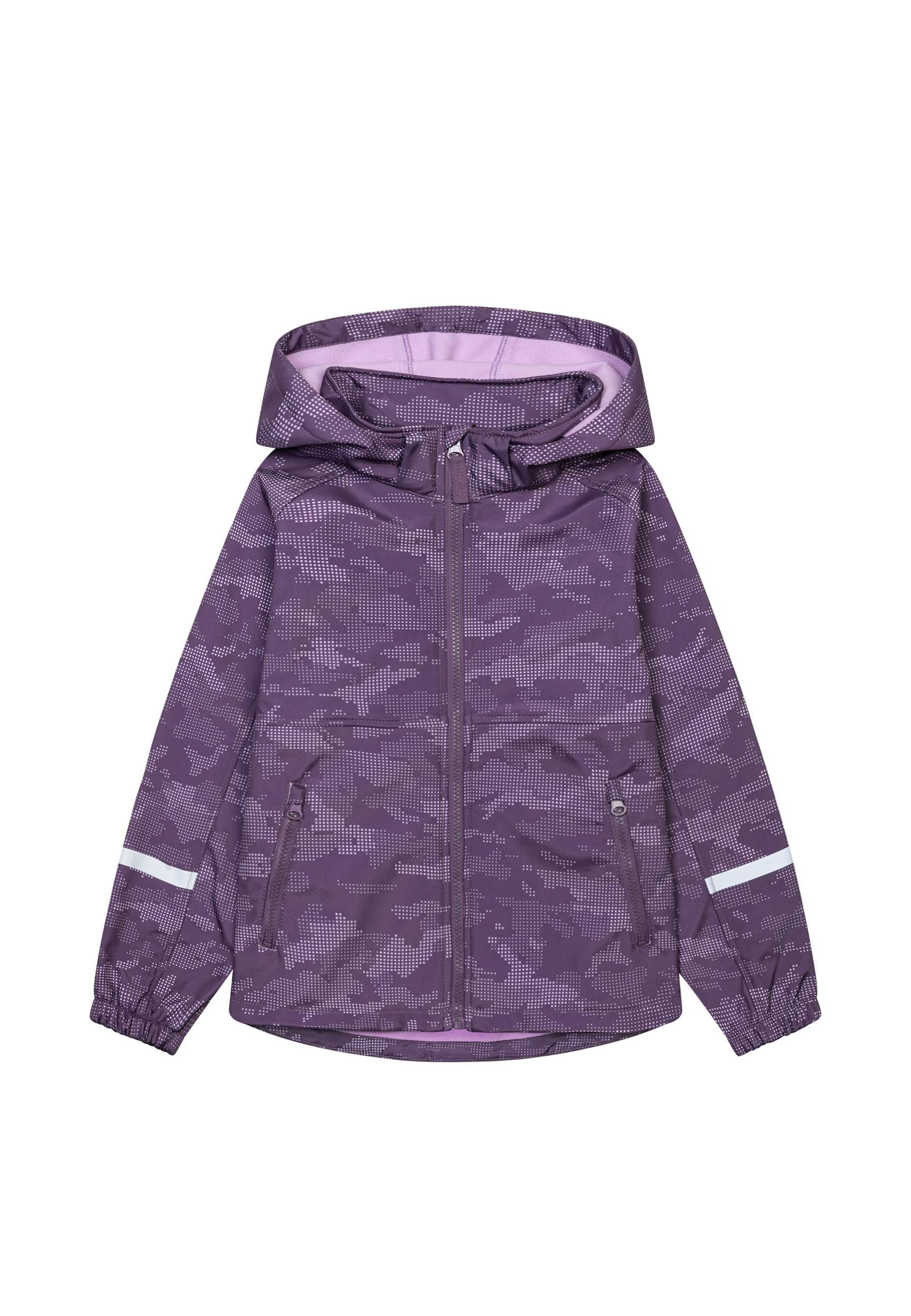 MINOTI Softshelljacke Softshell-Mantel mit Kapuze (1y-14y)