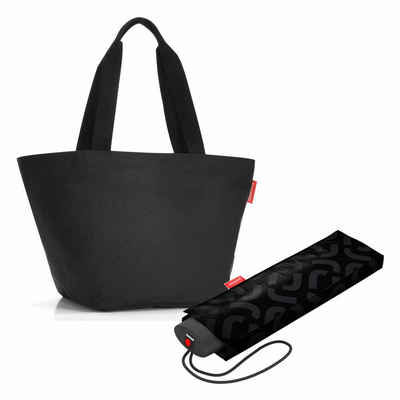 REISENTHEL® Shopper shopper M Set Black (Set, 2-tlg), mit umbrella pocket mini