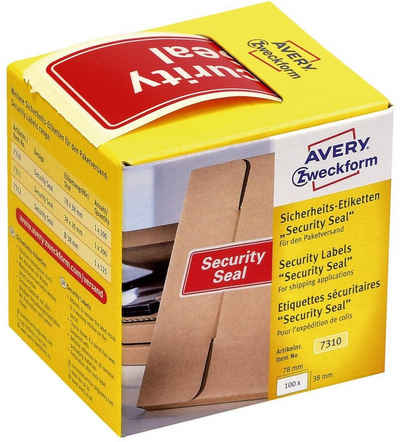 Avery Zweckform Kugelschreiber AVERY Zweckform Sicherheitssiegel "Security Seal"