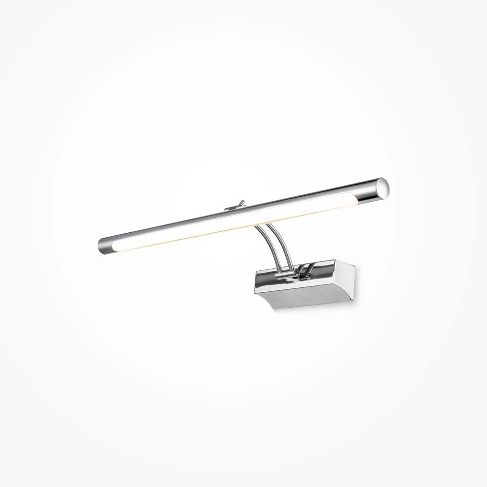 Maytoni LED Wandleuchte, LED-Leuchtmittel fest verbaut, Warmweiß, Flurlampe Wandleuchte Wandlampe Bilderleuchte LED Metall Chrom H 72 cm