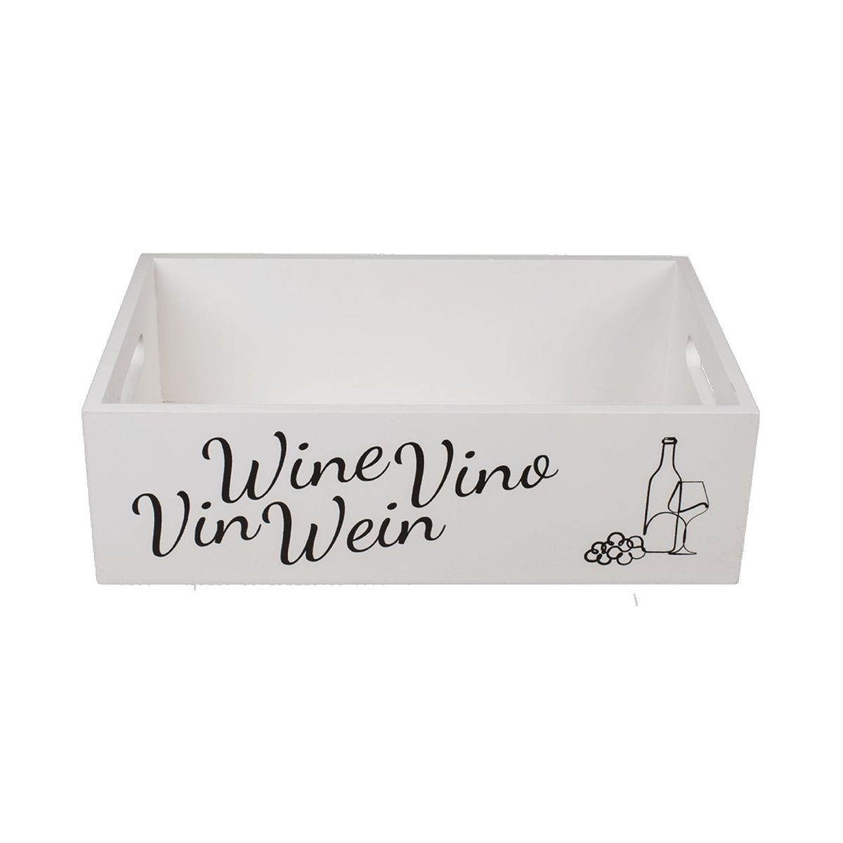 Kiste Deko Holzkiste ca. 33 x 20 x 10 cm für Wein verschiedene Weinkisten