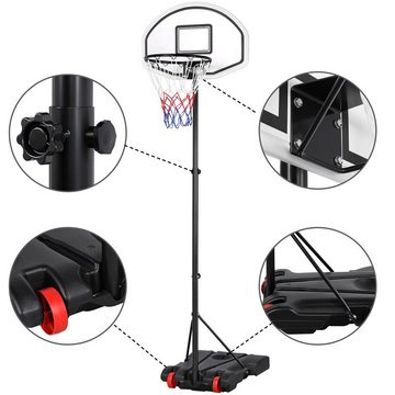 Yaheetech Basketballständer, Basketballkorb mit Ständer Tragbar Korbanlage