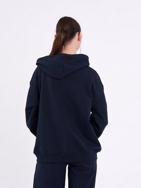 COMEOR Kapuzensweatjacke Damen Bequeme Baumwoll-Hoodie-Jacke Kapuzensweatshirt mit durchgehendem Reißverschluss