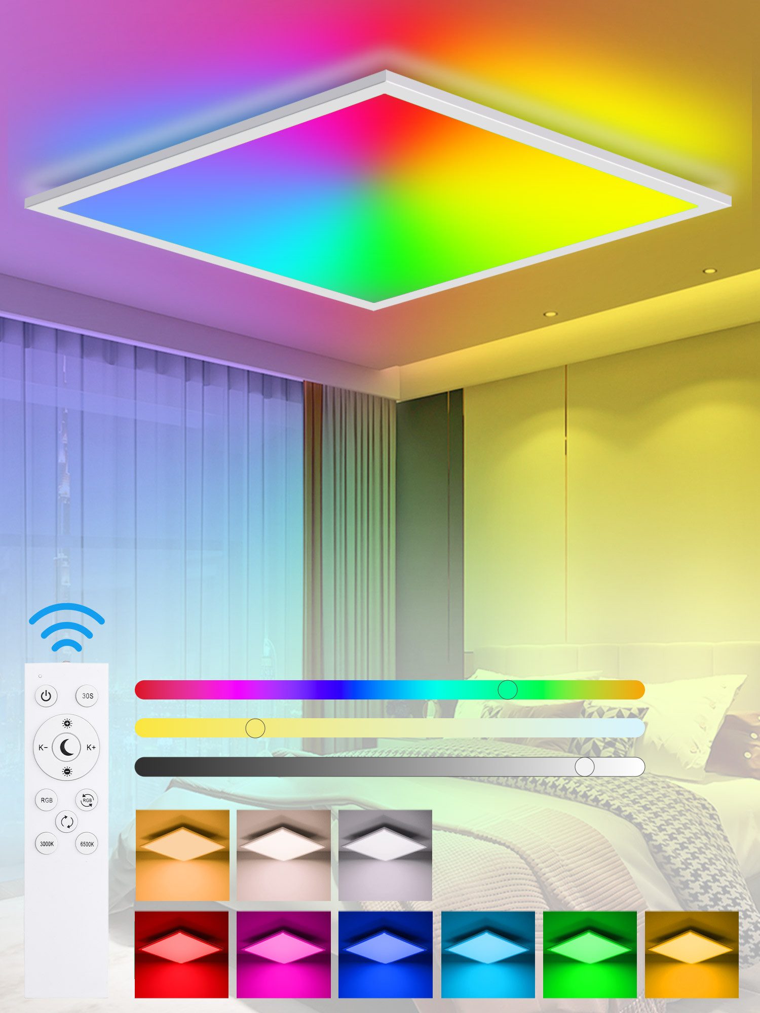 Oraymin LED Panel RGB Deckenleuchte CCT günstig online kaufen