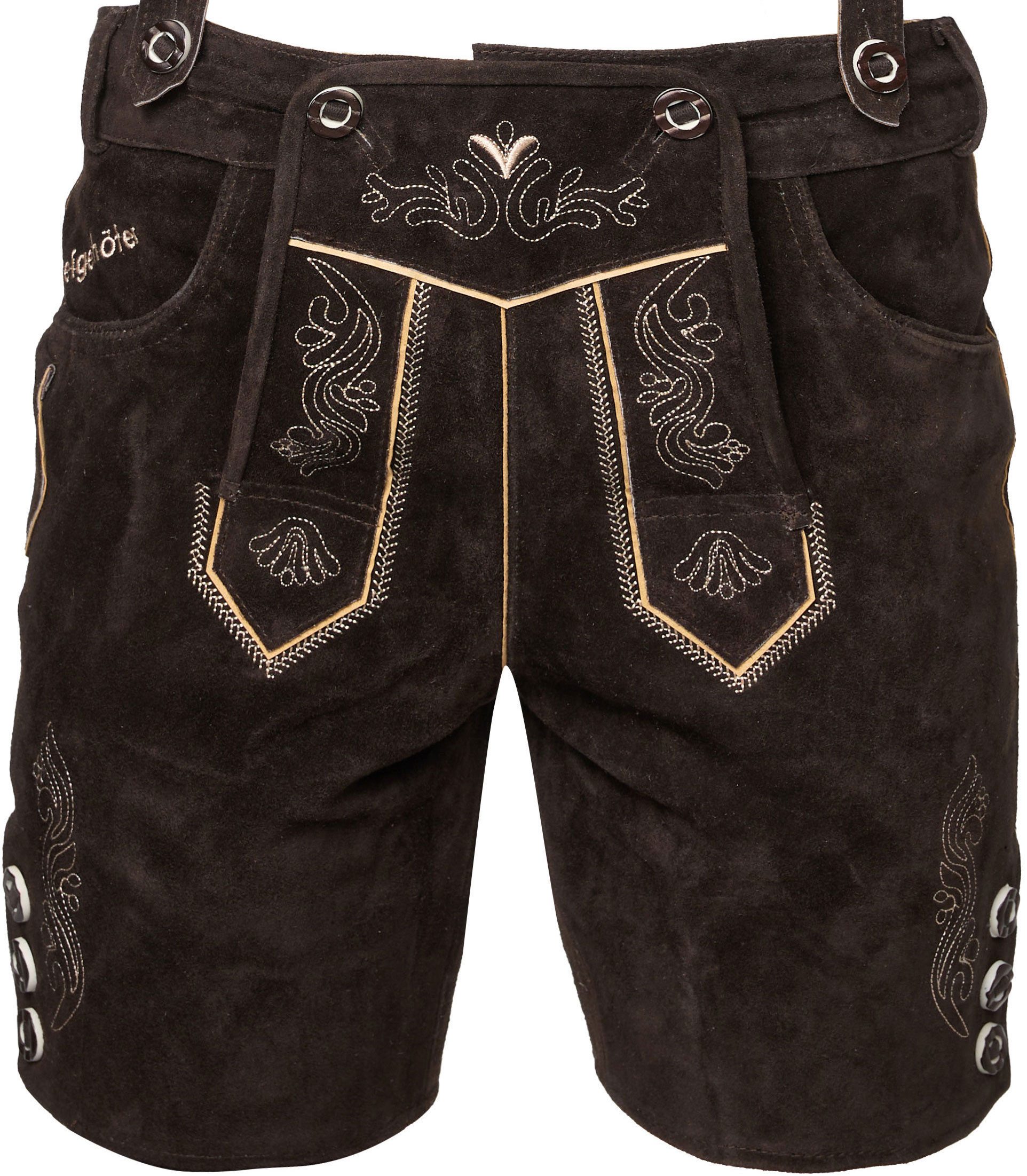 Steigenhöfer Manufaktur Trachtenlederhose Lederhose Herren Tracht kurz - An günstig online kaufen