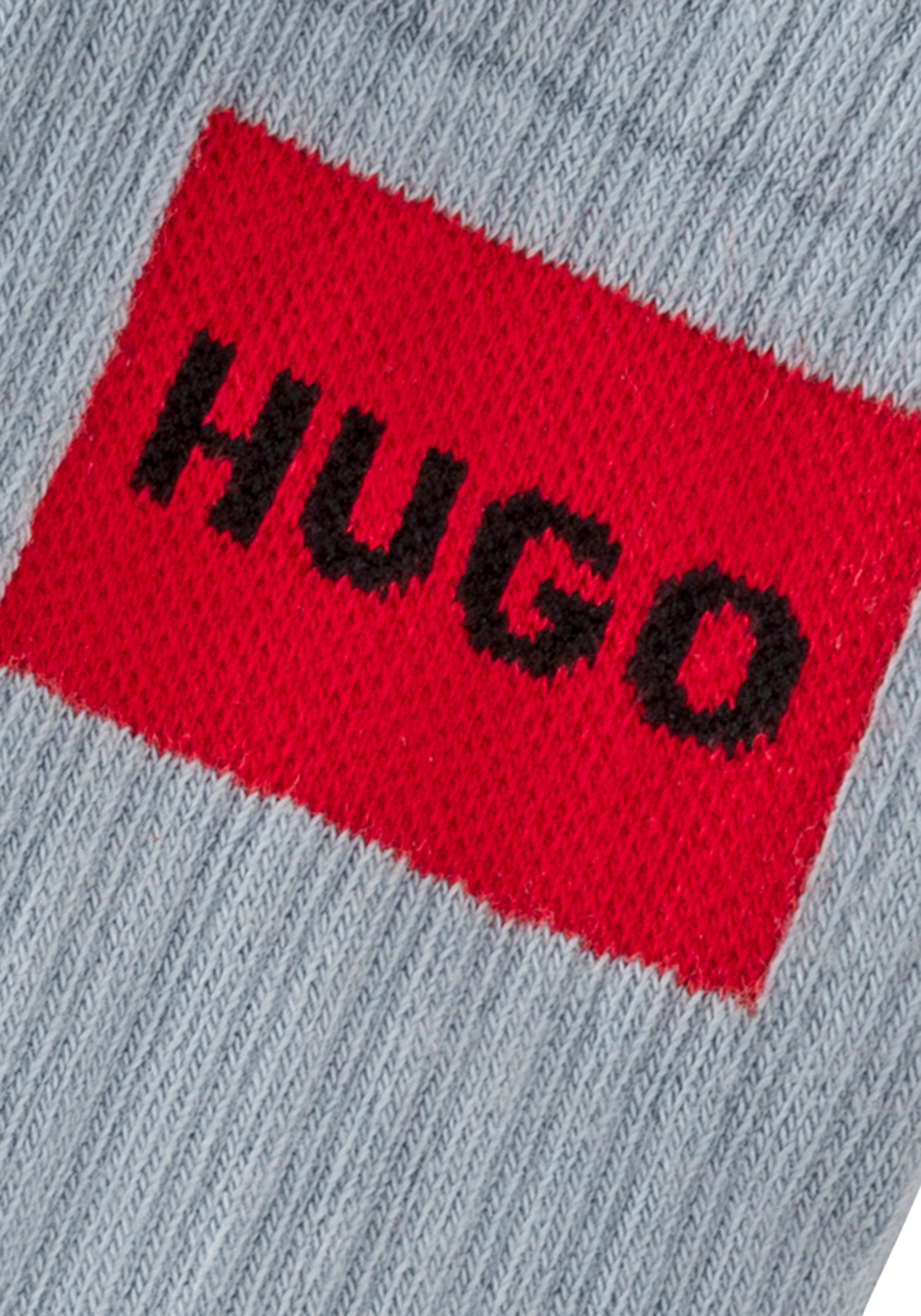 HUGO Freizeitsocken 3P QS RIB LABEL (Packung, 3-Paar, 3er) mit kontrastfarb günstig online kaufen