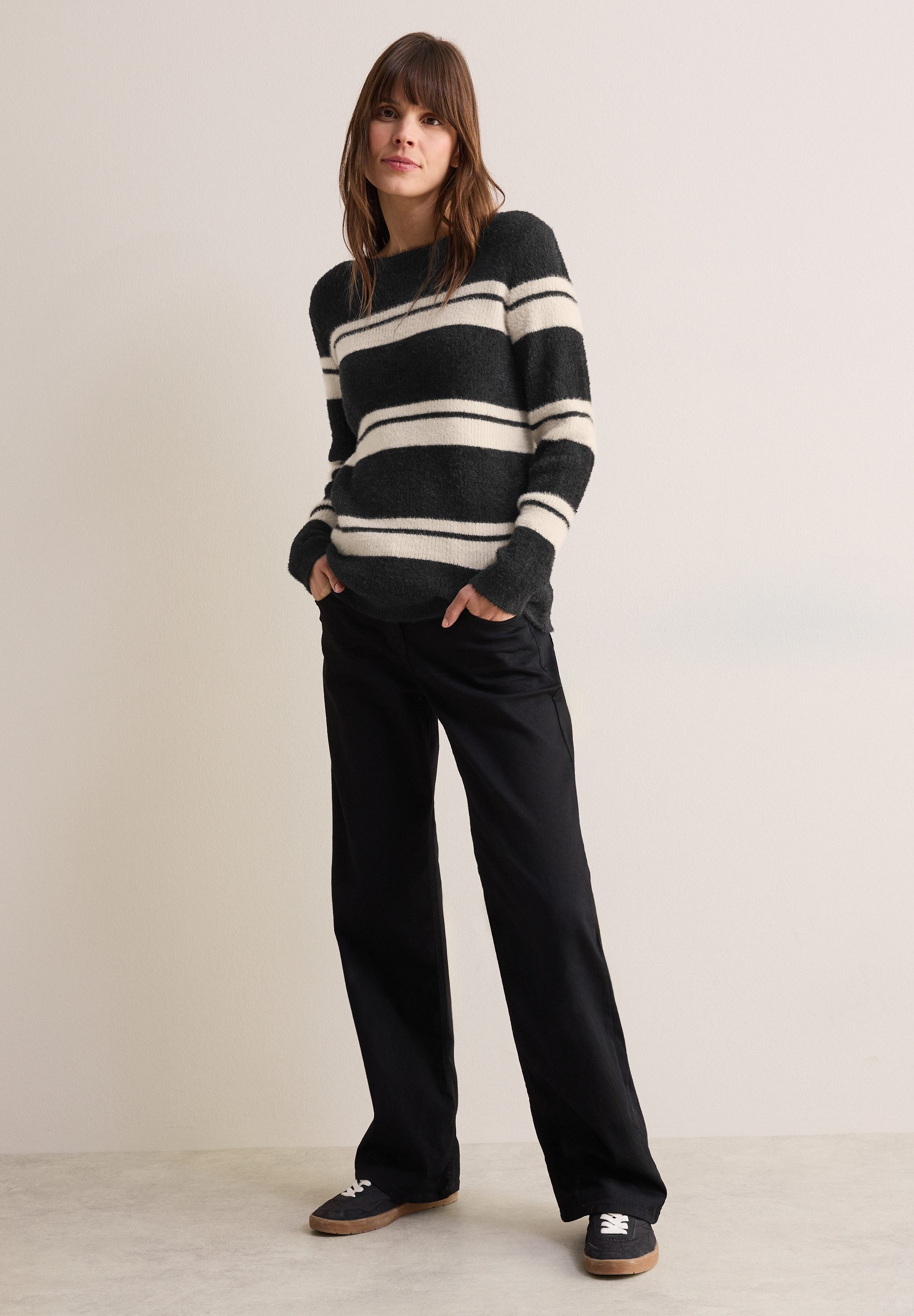 CECIL Strickpullover mit U-Boot-Ausschnitt