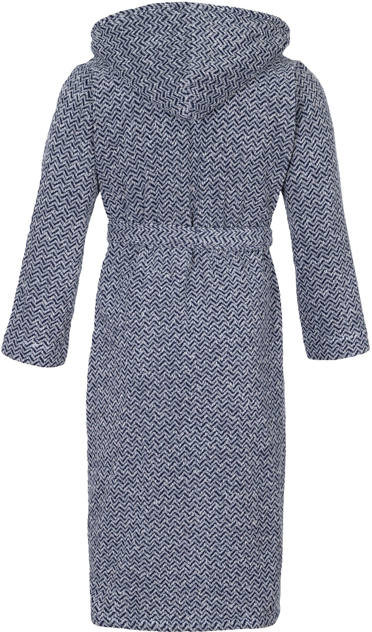 Möve Unisex-Bademantel Brooklyn, ideal für Sauna & Spa, Hotelbademantel, Morgenmantel, Langform, Kapuze, Gürtel