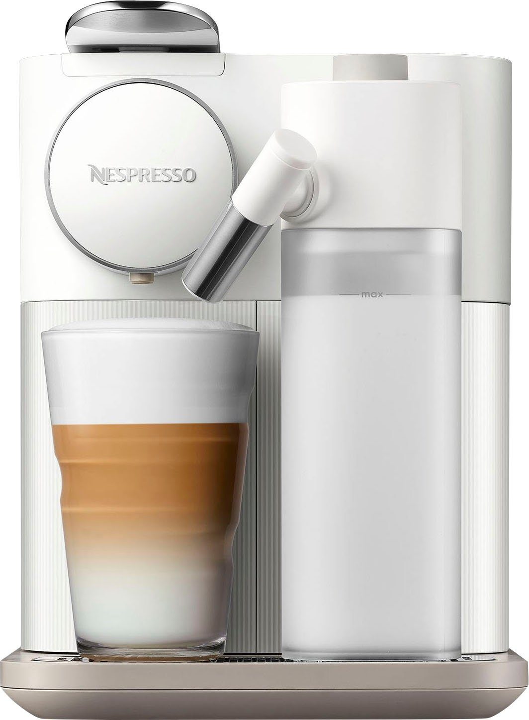 NESPRESSO Kapselmaschine Gran Lattissima EN640.W von DeLonghi, weiß, inkl. Willkommenspaket mit 7 Kapseln