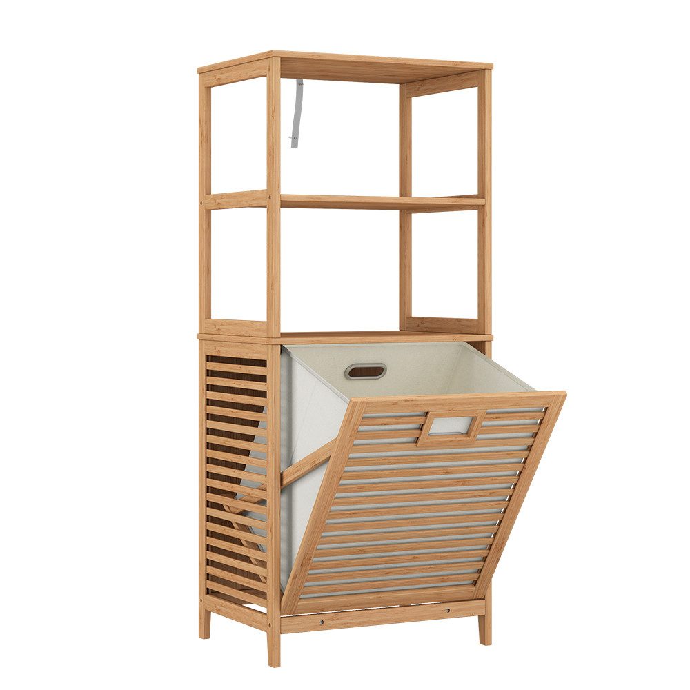 Vicco Wäscheschrank Novaro, Bambus, 48.3 x günstig online kaufen