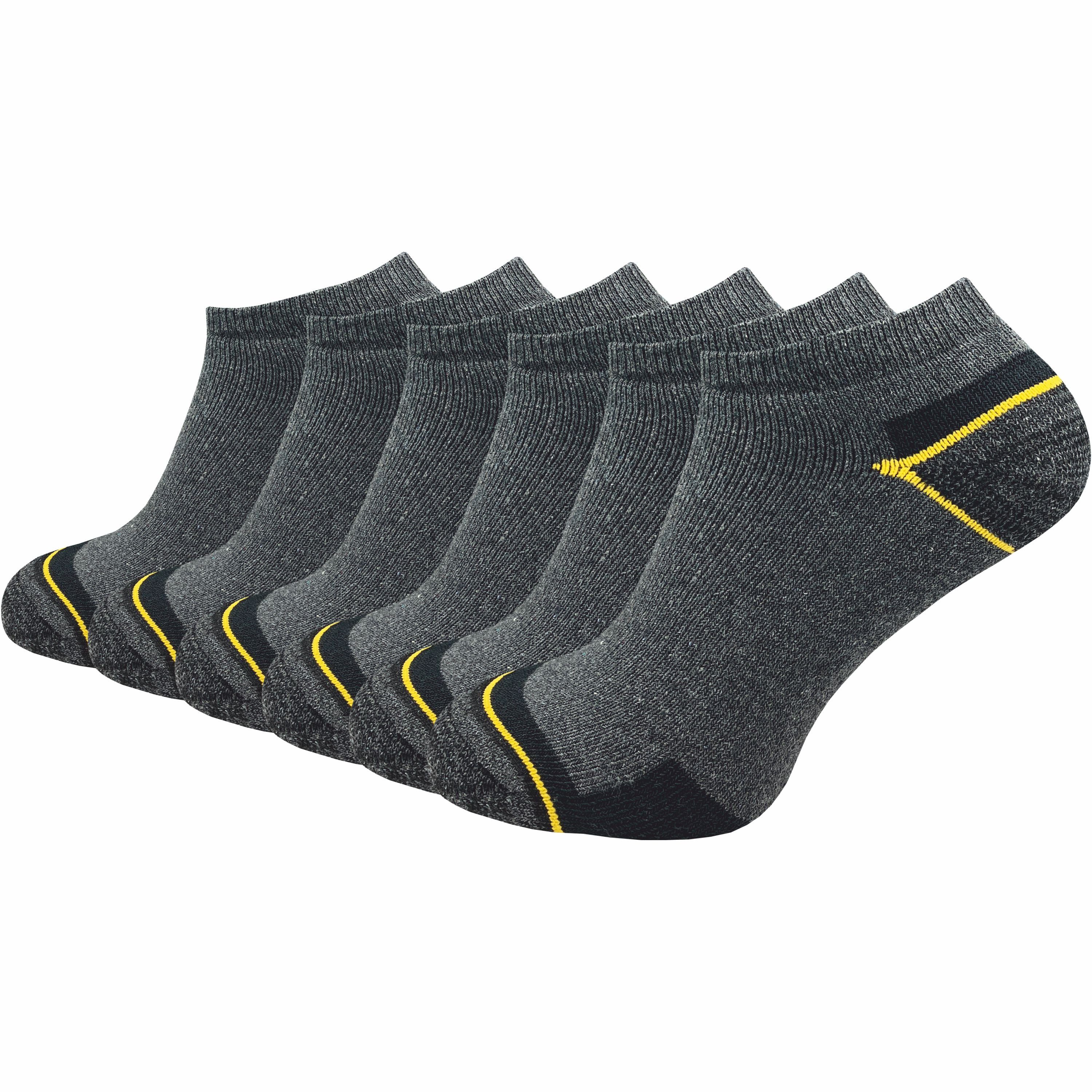 GAWILO Arbeitssocken - Sneaker - für Herren mit atmungsaktiver Baumwolle gegen Schweißfüße (6 Paar) Ideal für Sicherheitsschuhe oder Arbeitsschuhe - Arbeits Sneaker