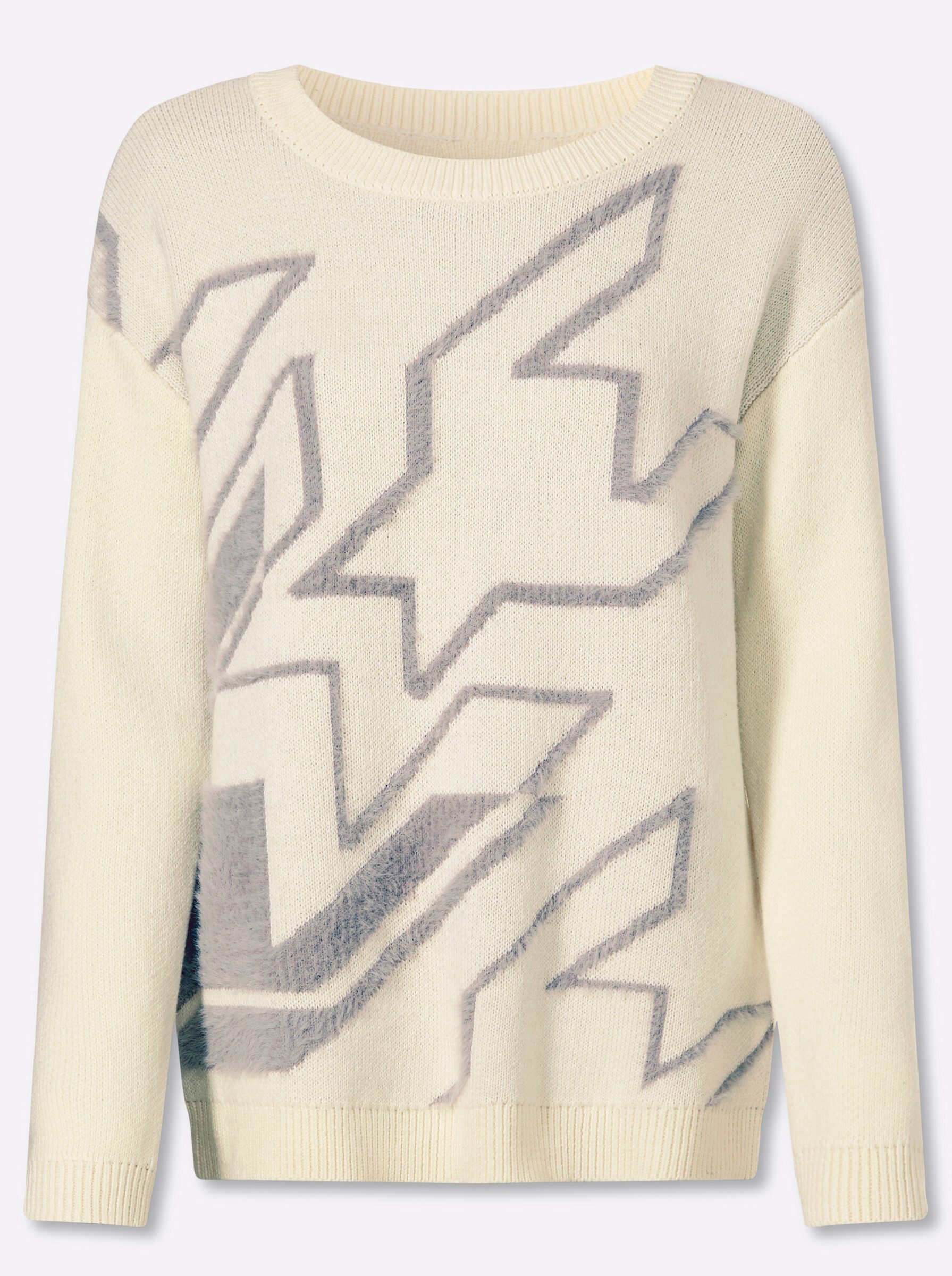 Strickpullover Pullover Langarm Jacquard