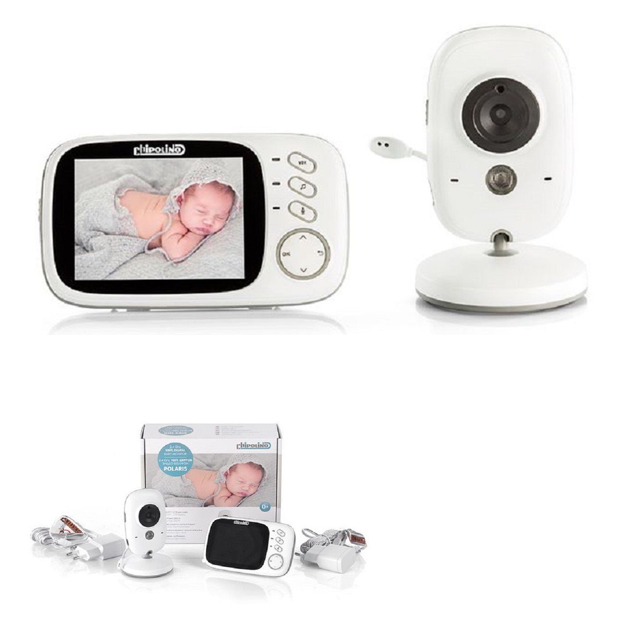 Chipolino Video-Babyphone »Babyphone Polaris Kamera 3,2"«, TFT LCD  Farbdisplay Temperaturanzeige online kaufen | OTTO