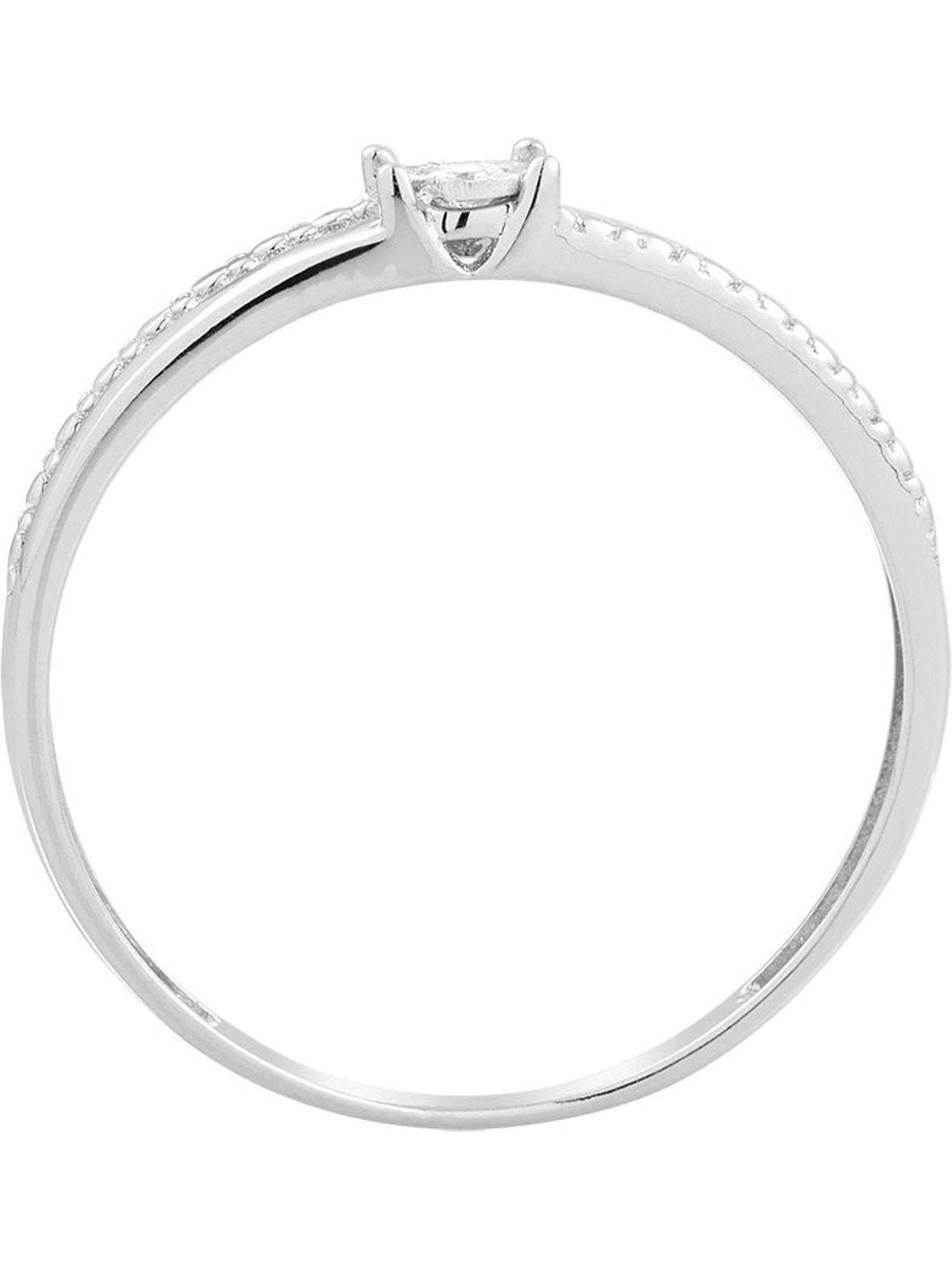 CHRIST Diamantring CHRIST Damen-Damenring 585er Weißgold 1 Diamant