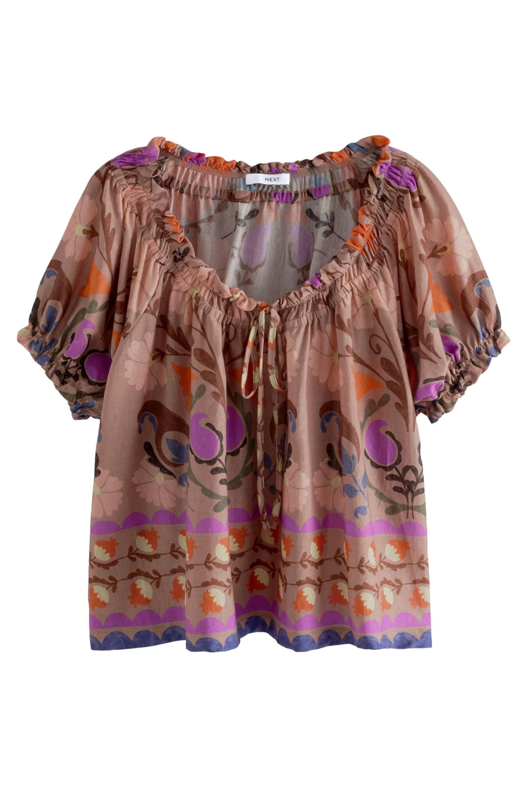 Next Blusenshirt Kurzärmelige Bluse mit gerafftem günstig online kaufen