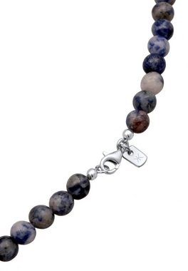 Kuzzoi Silberkette Achat Perlen Beads Vintage 925 Silber, Kugel