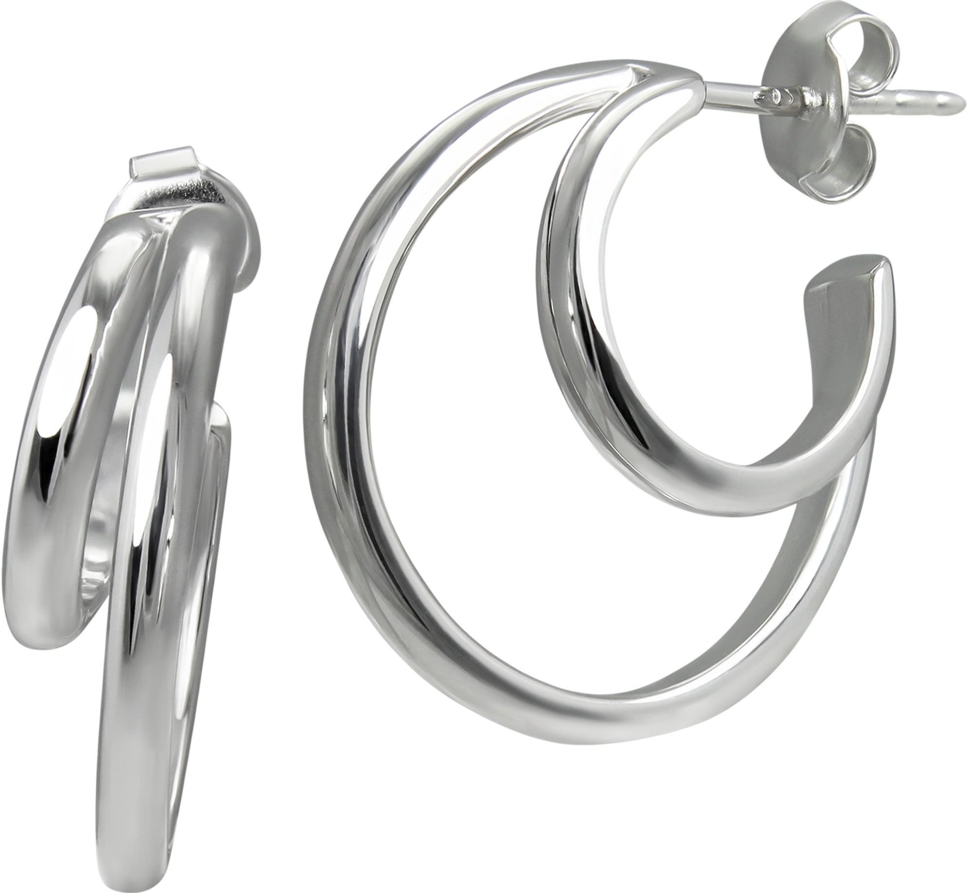 Paar Creolen SilberDream Creole Double 925 Sterling