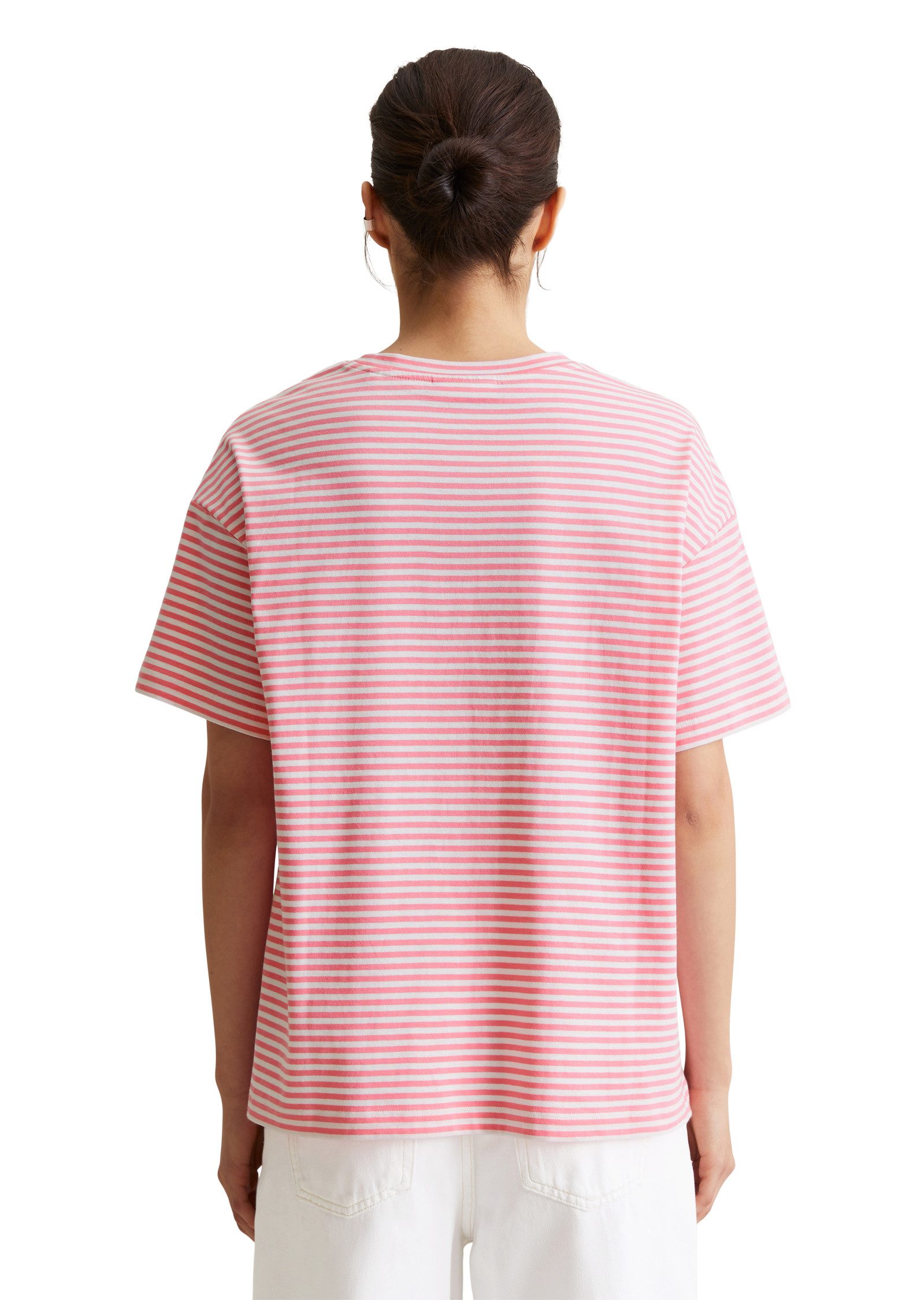Marc O'Polo DENIM T-Shirt geringelt, Rundhals, günstig online kaufen