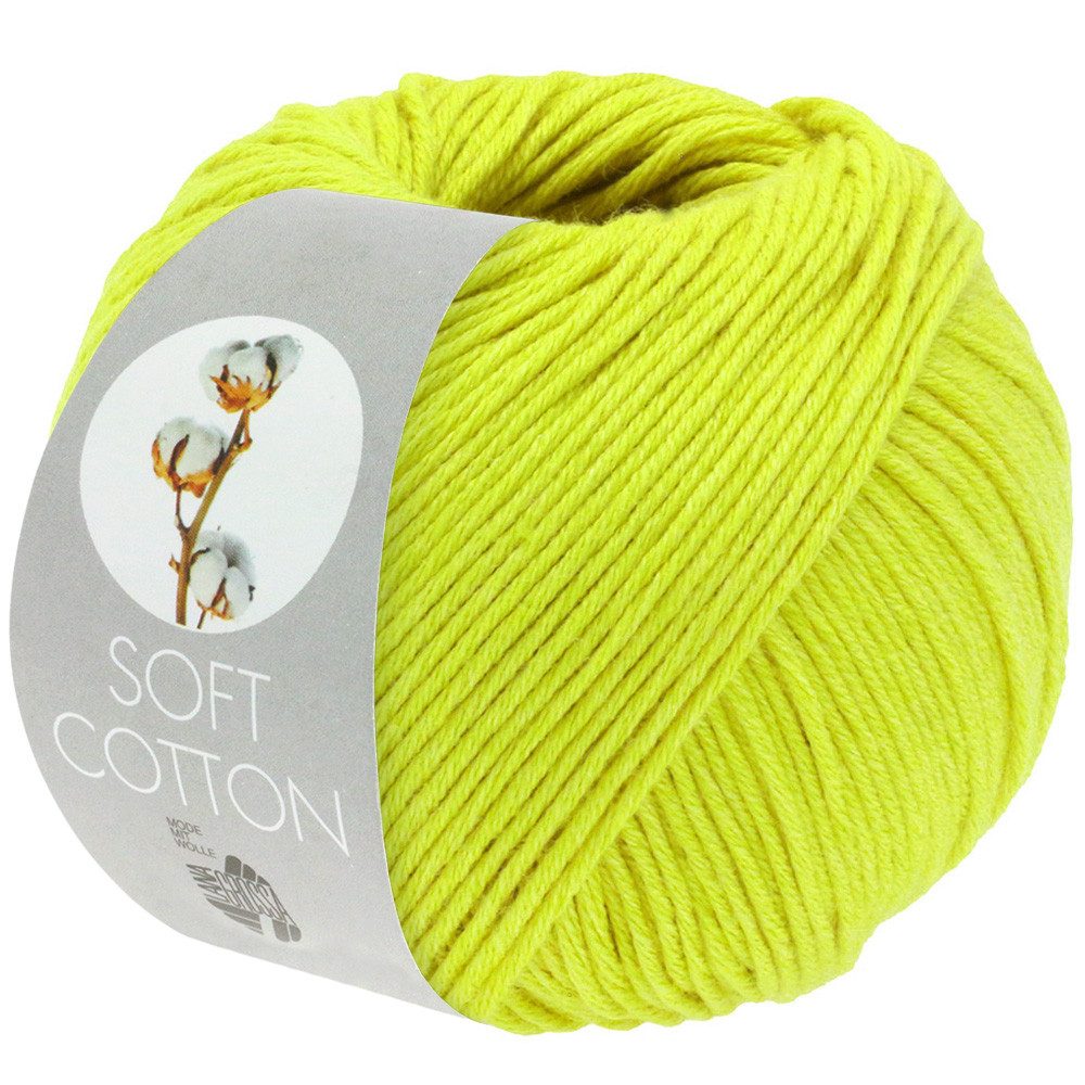 LANA GROSSA SOFT COTTON Häkelwolle, 140 m (weiches, vielseitiges Garn für höchsten Tragekomfort), 50 g
