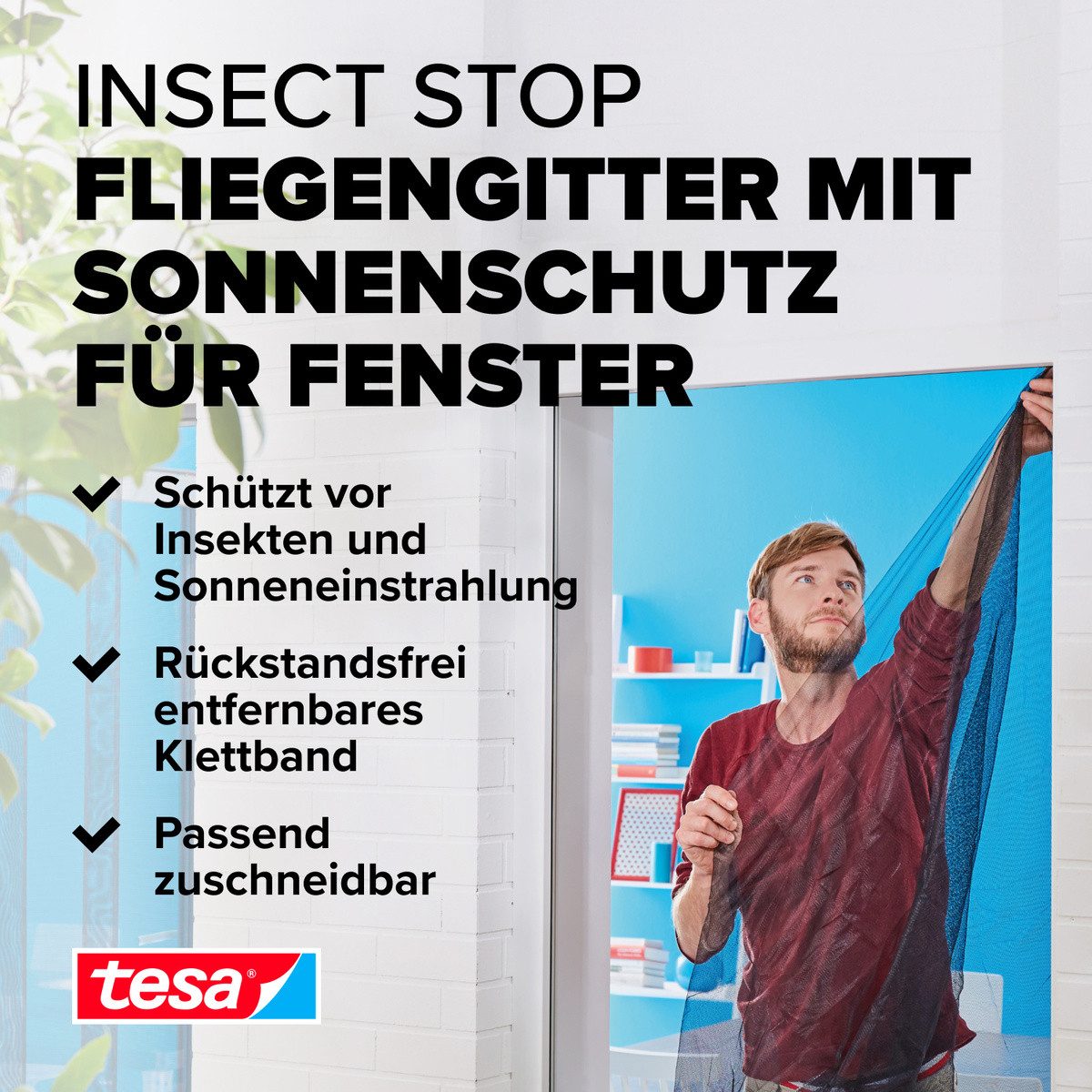tesa Insektenschutz-Fensterrahmen Insect Stop Comfort SUN günstig online kaufen