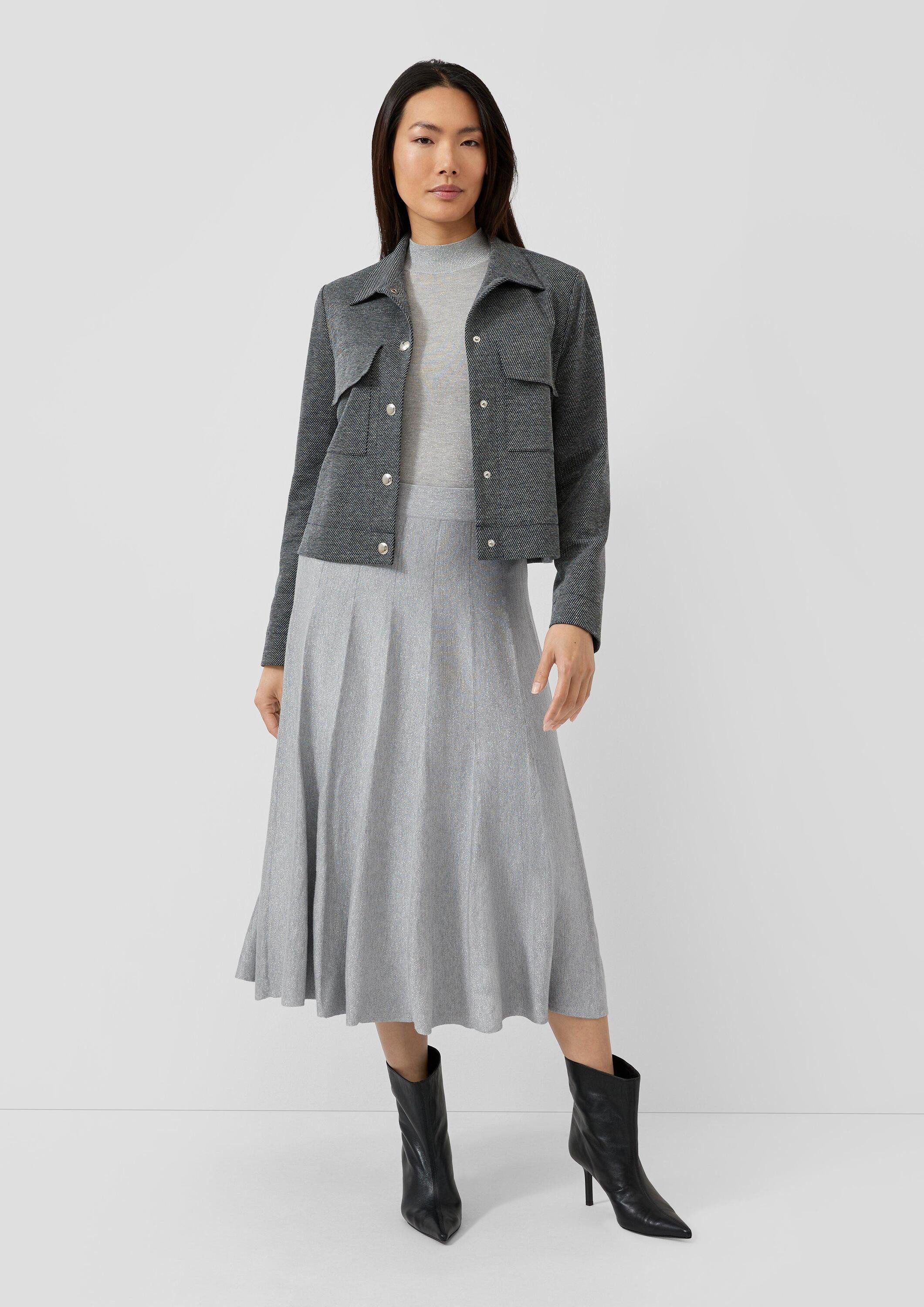 s.Oliver Midirock Rock Feinstrickrock in Midi-Länge mit Elastikbund und Gli günstig online kaufen