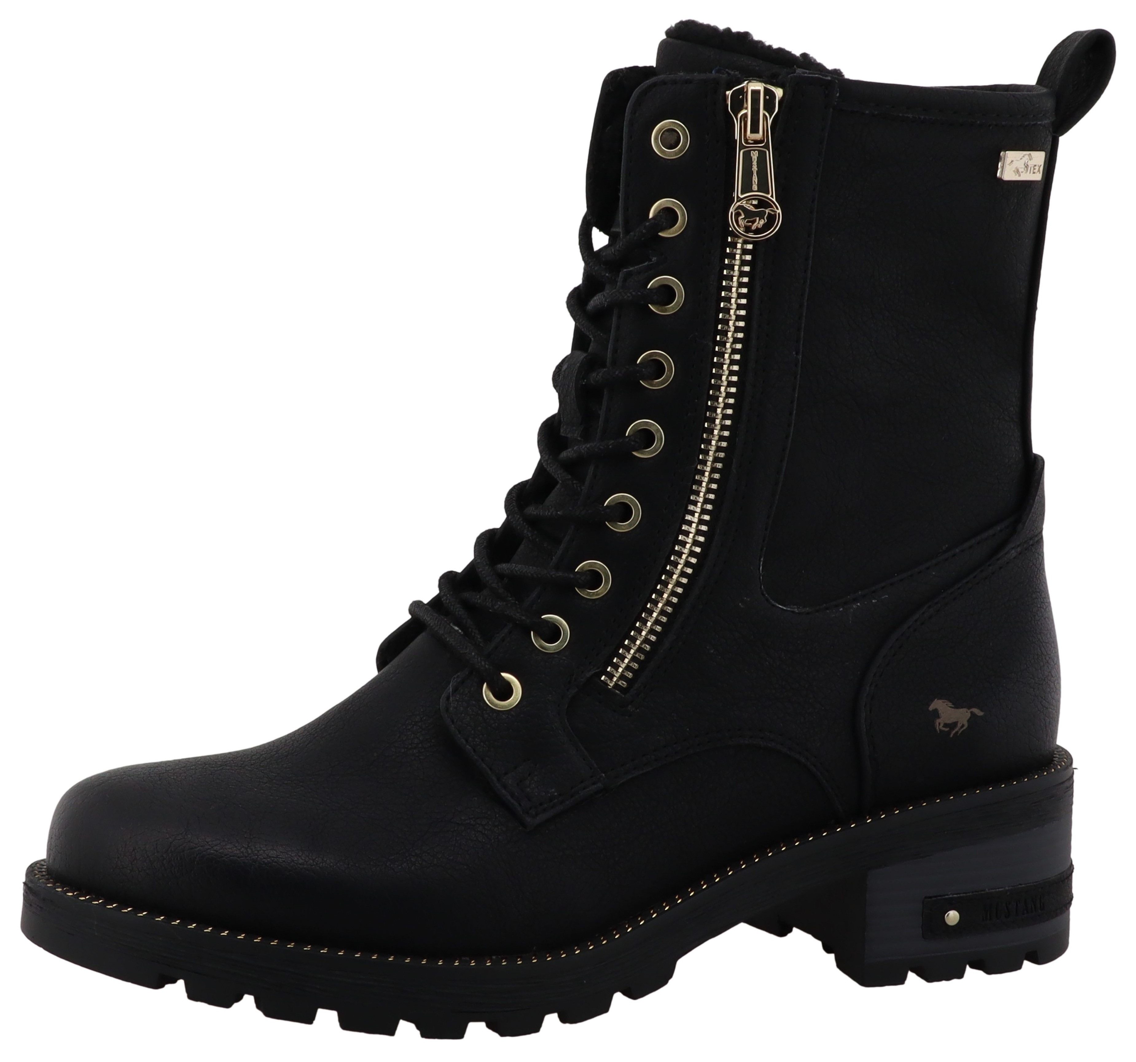 Mustang Shoes Haukea Winterstiefelette Winterboots mit praktischen Reißverschlüssen