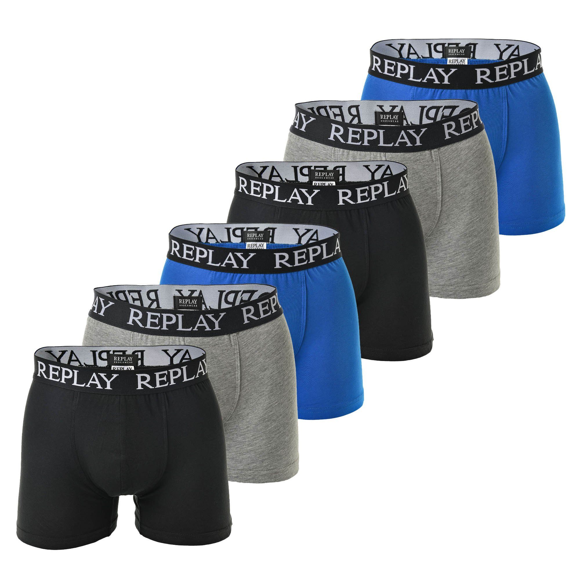 Replay Boxer Herren Boxershort 6er Pack günstig online kaufen