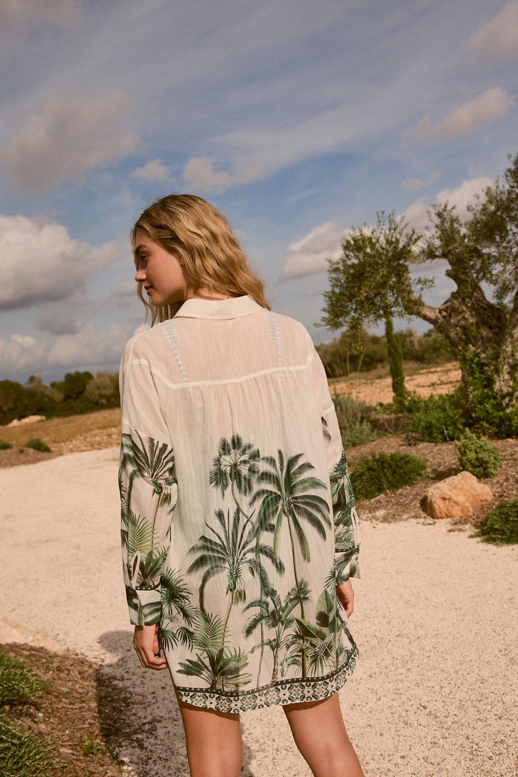 Next Strandshirt Strandkleid aus 100 % Baumwolle günstig online kaufen
