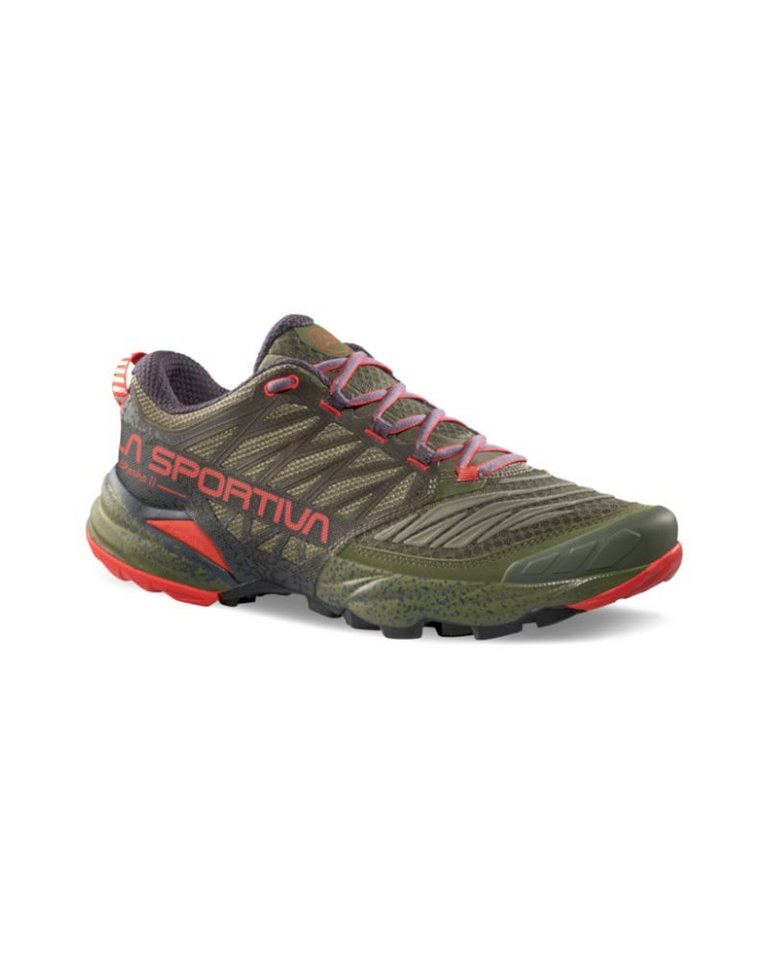 La Sportiva Akasha II dunkelgrün/rot Herren Laufschuh