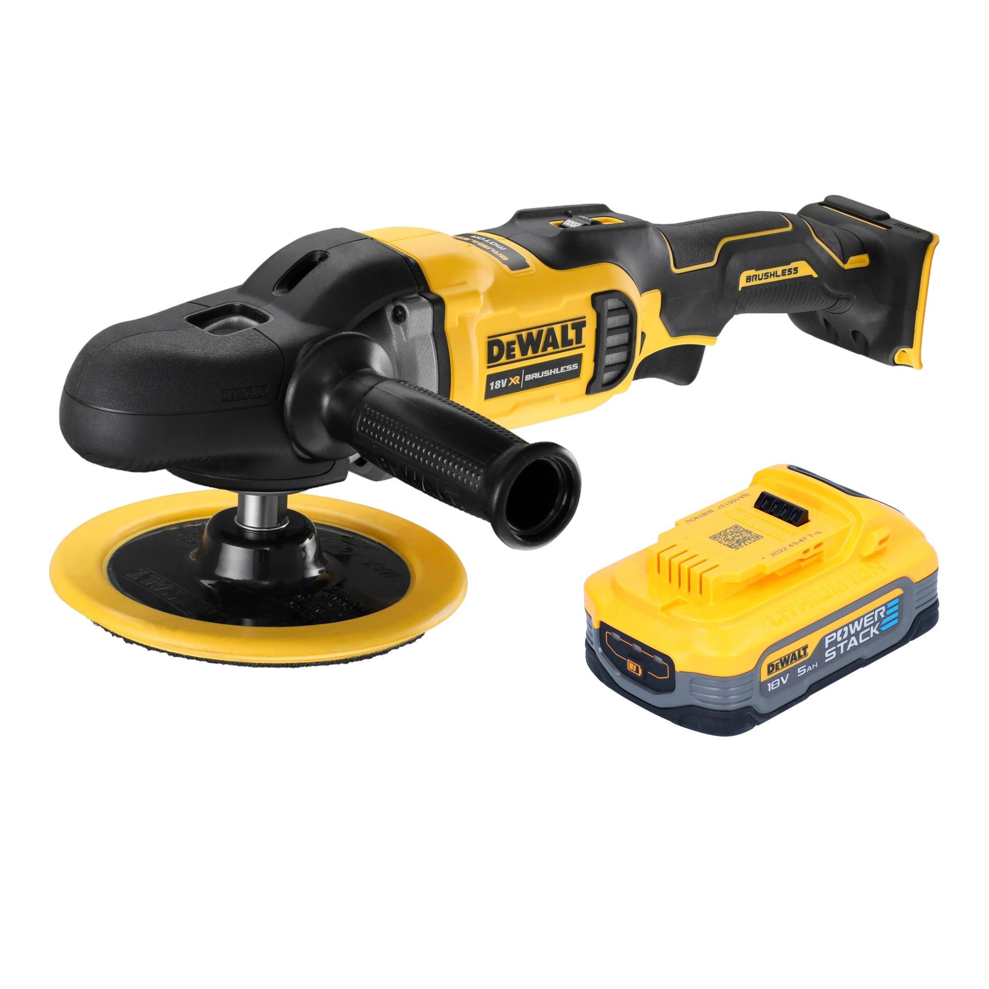 DeWalt Rotationsschleifer DCM 849 N Akku Exzenter Poliermaschine 18 V 180 mm Brushless + 1x