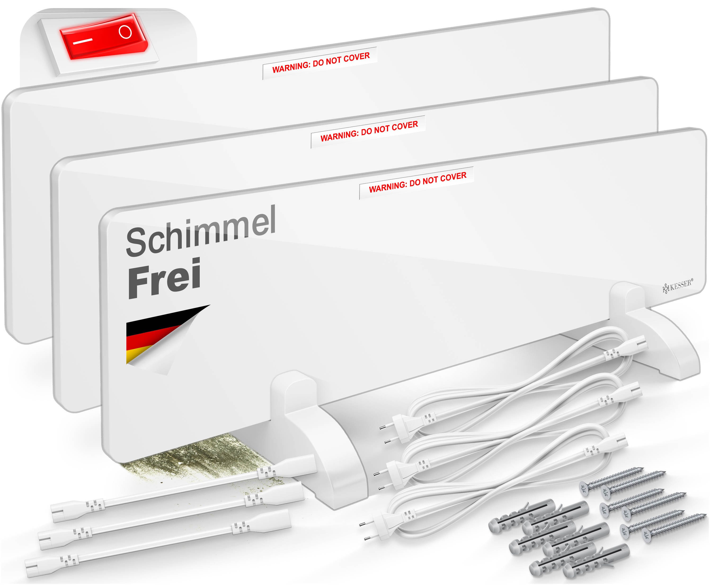 KESSER Infrarotheizung 3x Anti Schimmel Heizung 50W Infrarot Bad Wandheizer günstig online kaufen