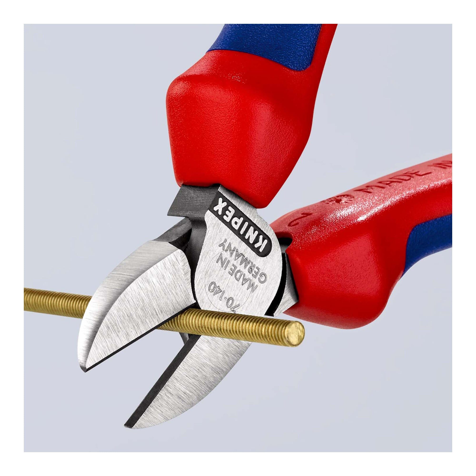 Knipex Seitenschneider KNIPEX 70 02 140 Seitenschneider mit Mehrkomponenten-Hüllen schwarz at