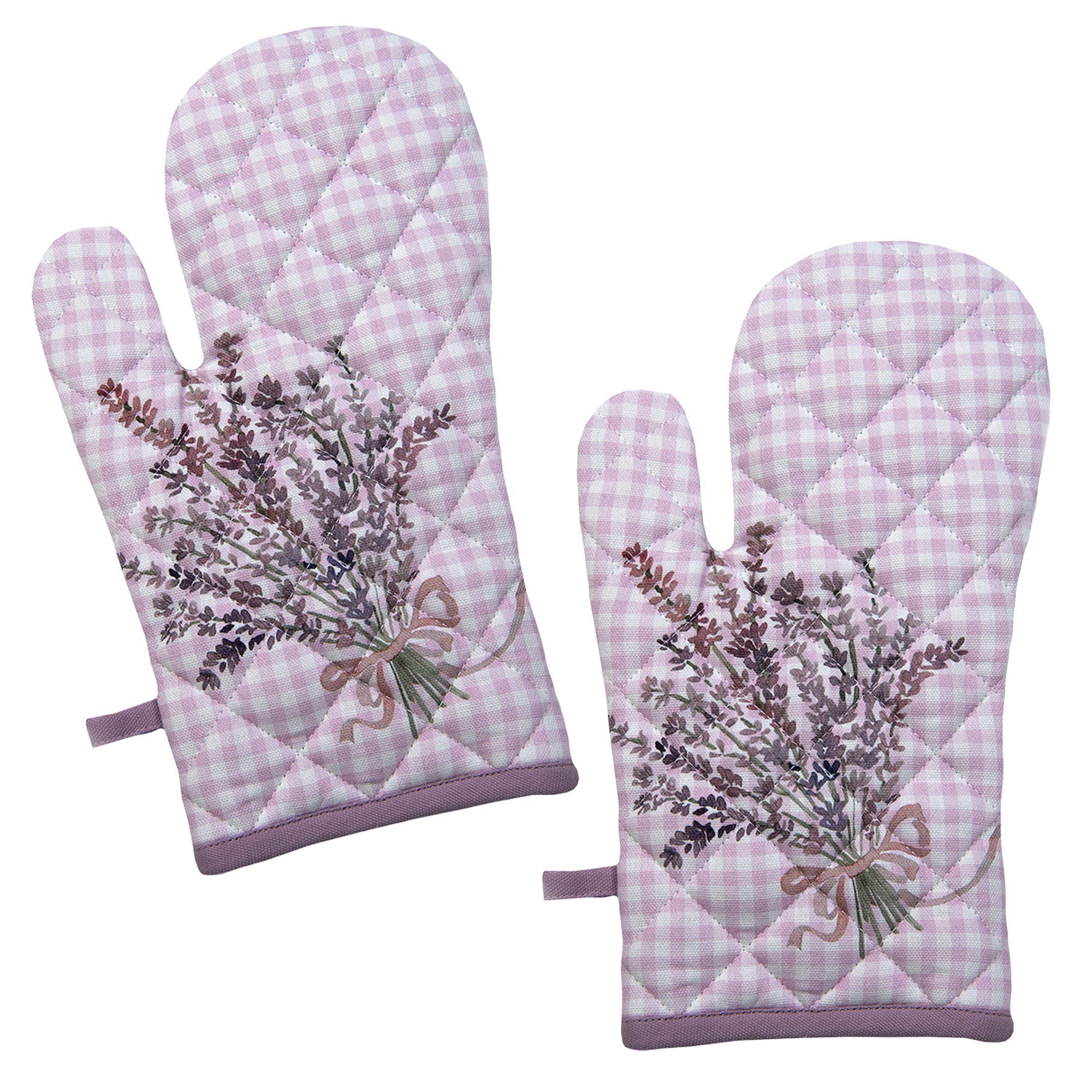 Clayre & Eef Topfhandschuhe Lavender Garden, günstig online kaufen