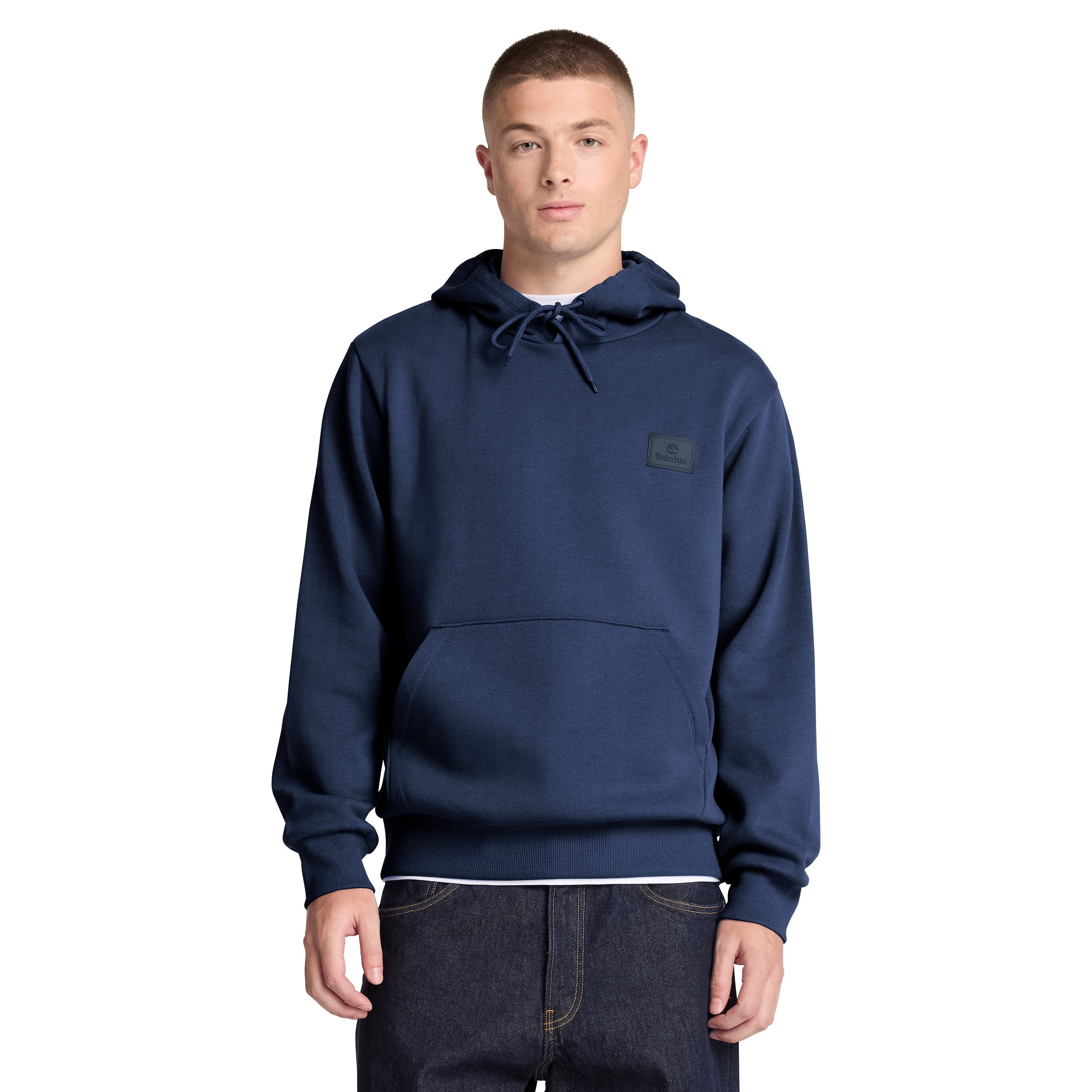 Timberland Hoodie Silicon Badge BB Hoodie aus Baumwolle und Polyester, in den Größen S bis XXXL