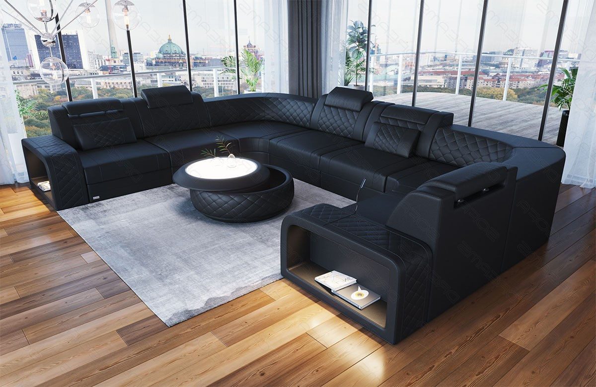 Sofa Dreams Wohnlandschaft Ledersofa Foggia U günstig online kaufen