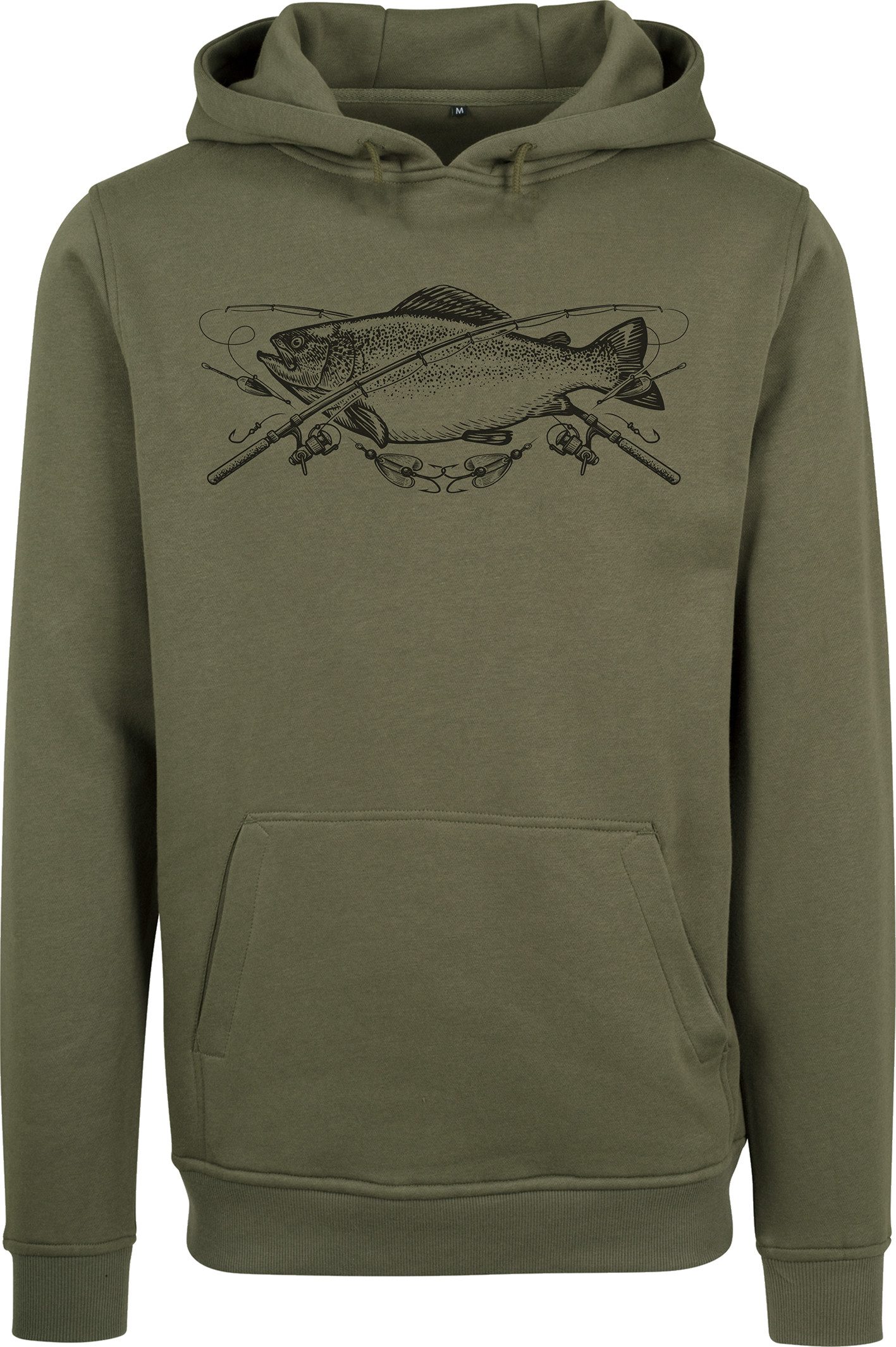 Baddery Kapuzenpullover Angler Hoodie: "The Reel Catch" - Angelkleidung Ang günstig online kaufen